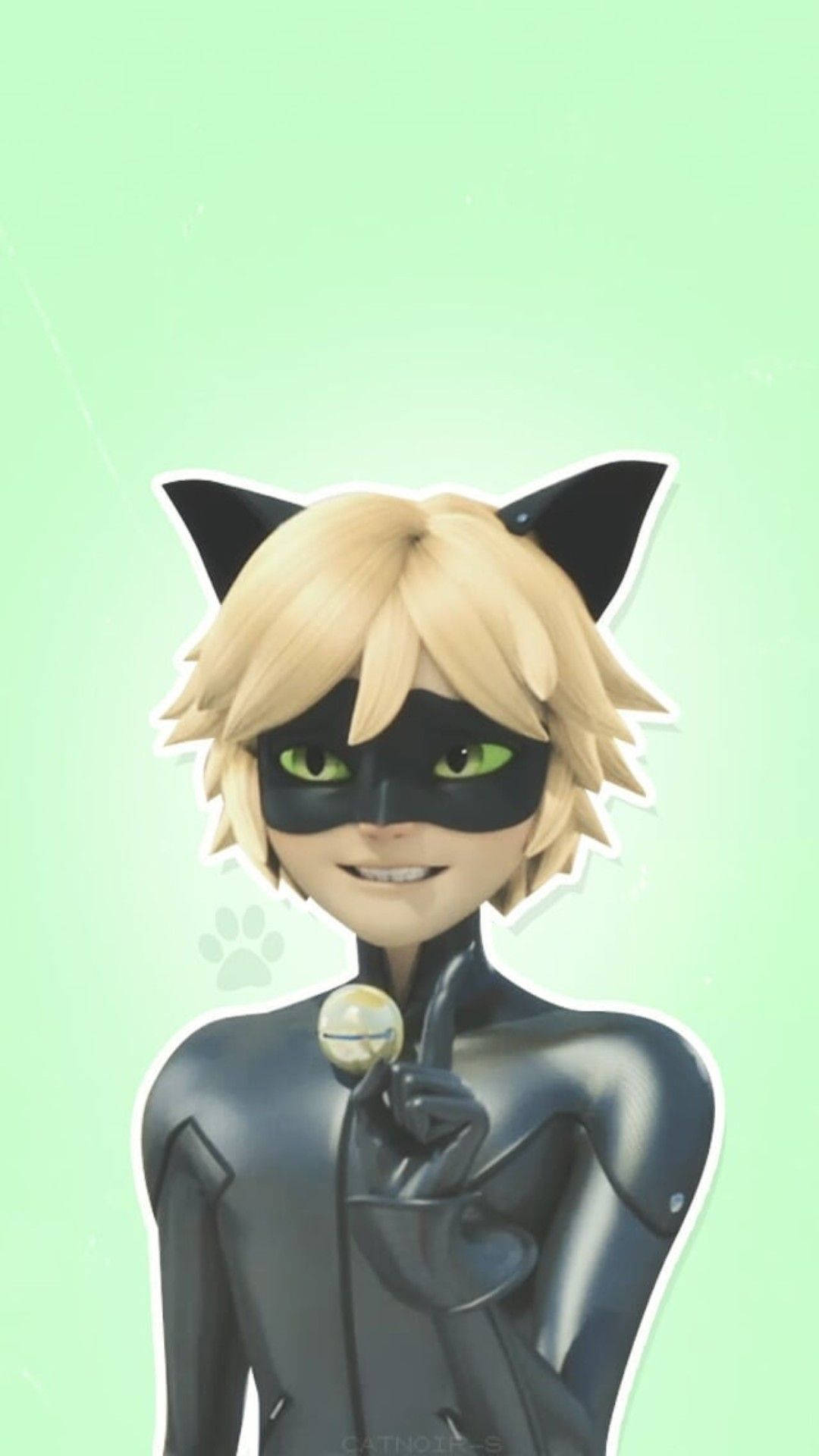 Cat Noir Χαριτωμένη Χειρονομία Ταπετσαρία
