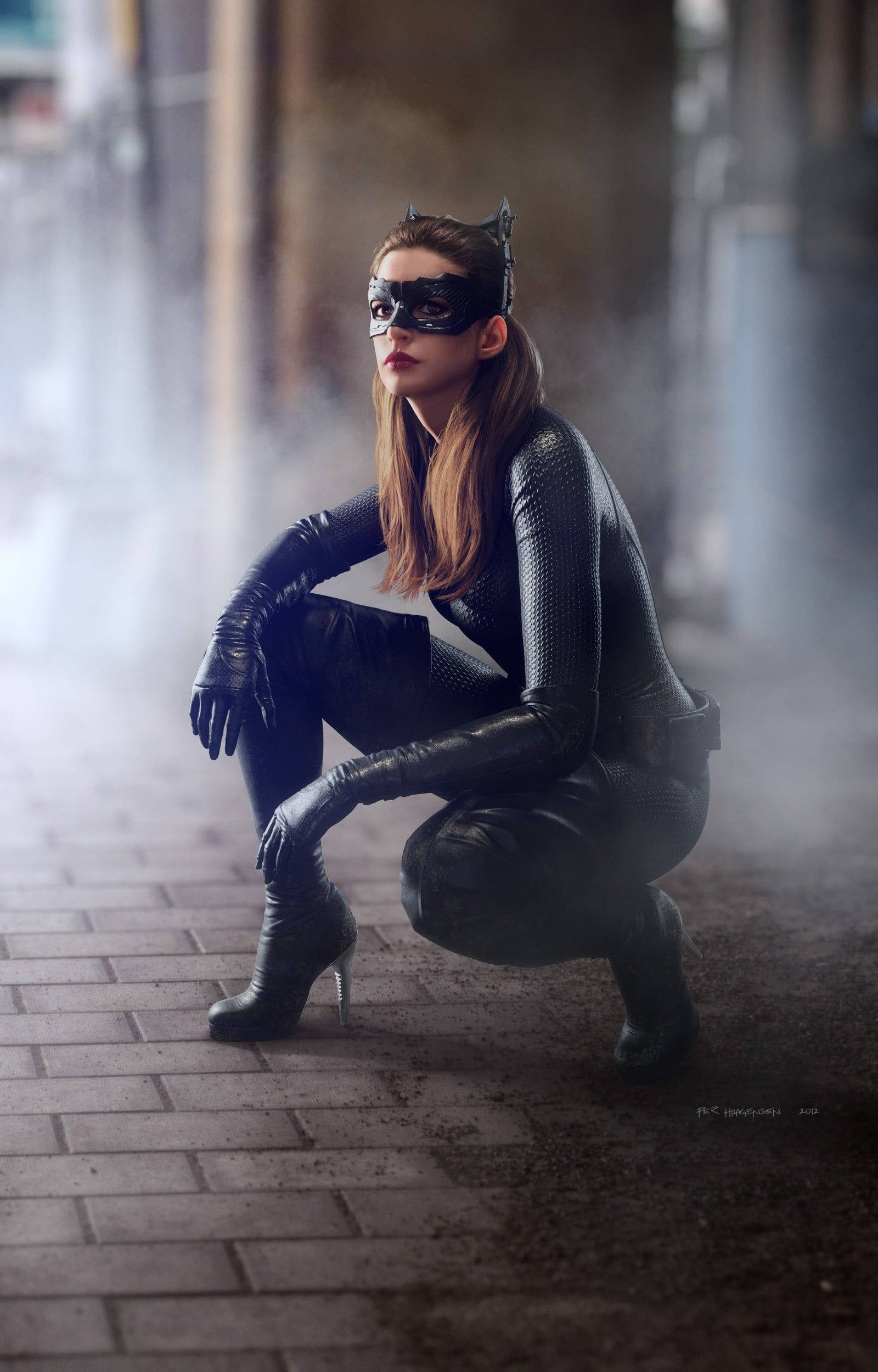 Catwoman όπως εμφανίζεται στο The Dark Knight Ταπετσαρία
