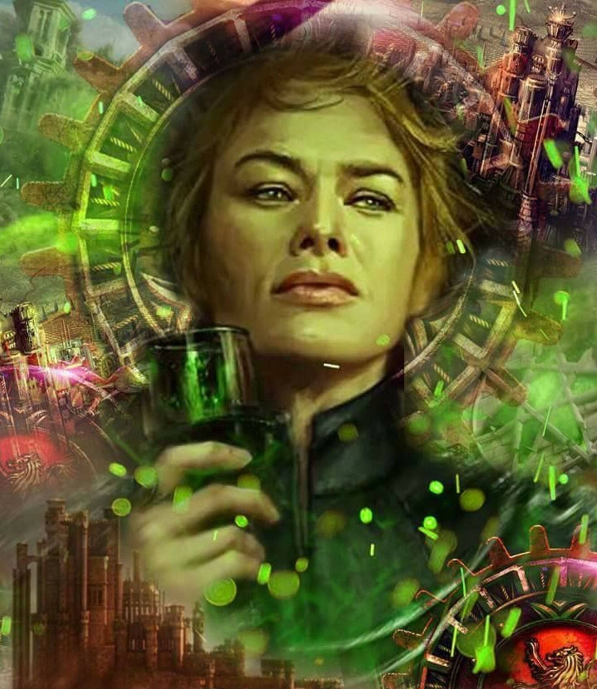 Ψηφιακή Τέχνη Cersei Lannister GOT Ταπετσαρία