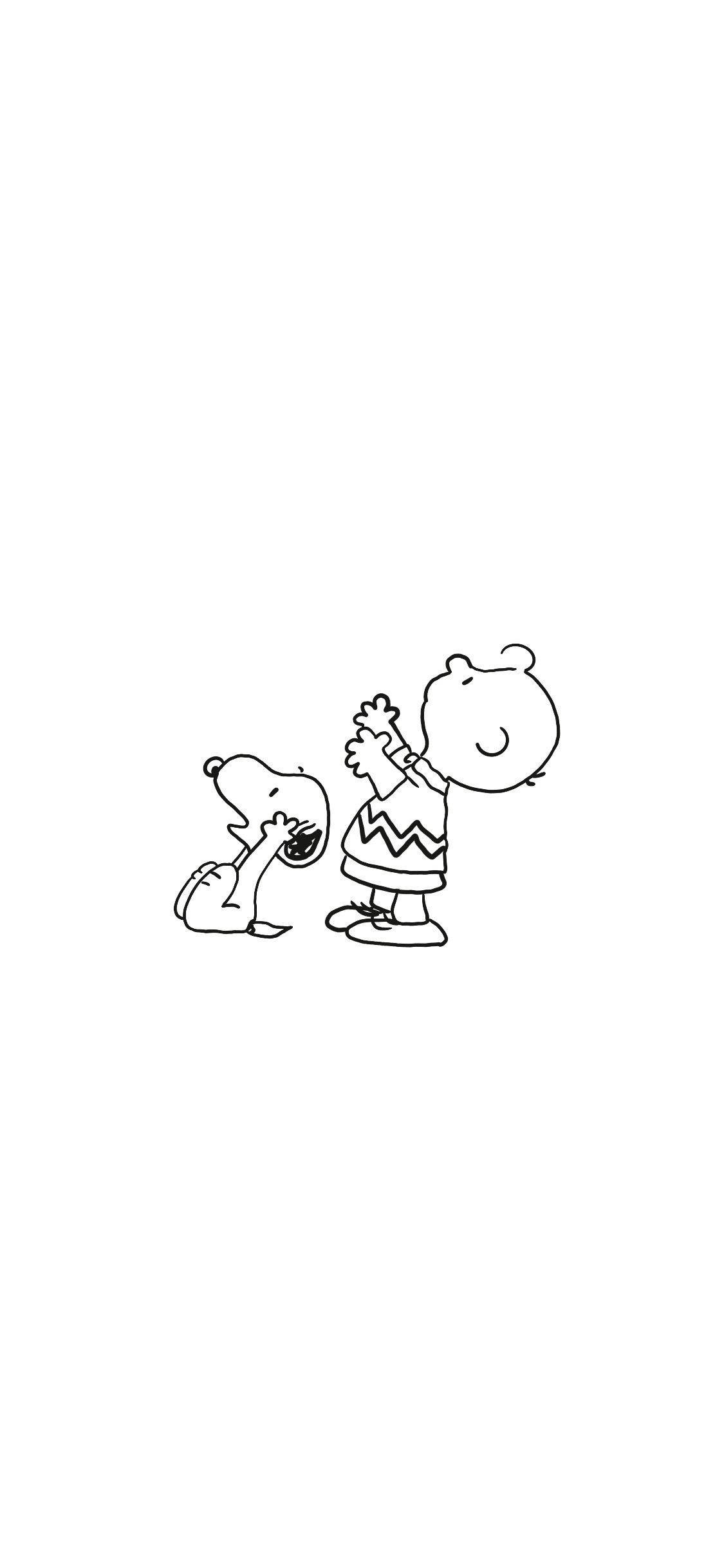 Charlie Brown Snoopy Περίγραμμα Ταπετσαρία