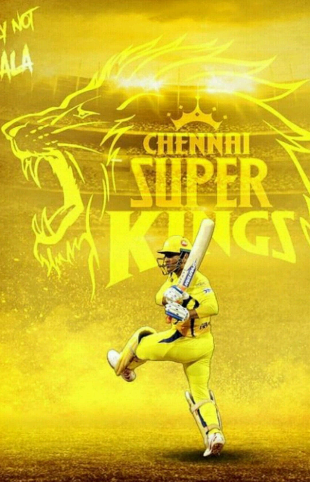Chennai Super Kings Χρυσό Λιοντάρι Ταπετσαρία