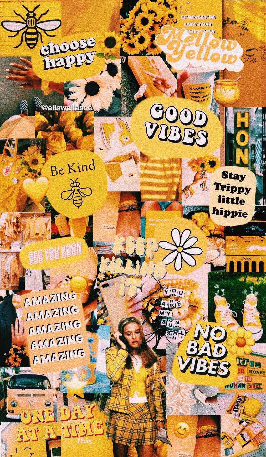 Cher Horowitz από το Clueless Αισθητικό VSCO Κολάζ Ταπετσαρία