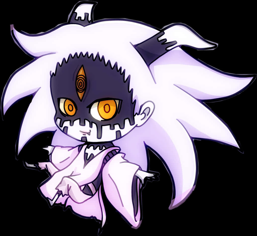 Chibi Φαντασματικό Σχέδιο Χαρακτήρα Ταπετσαρία
