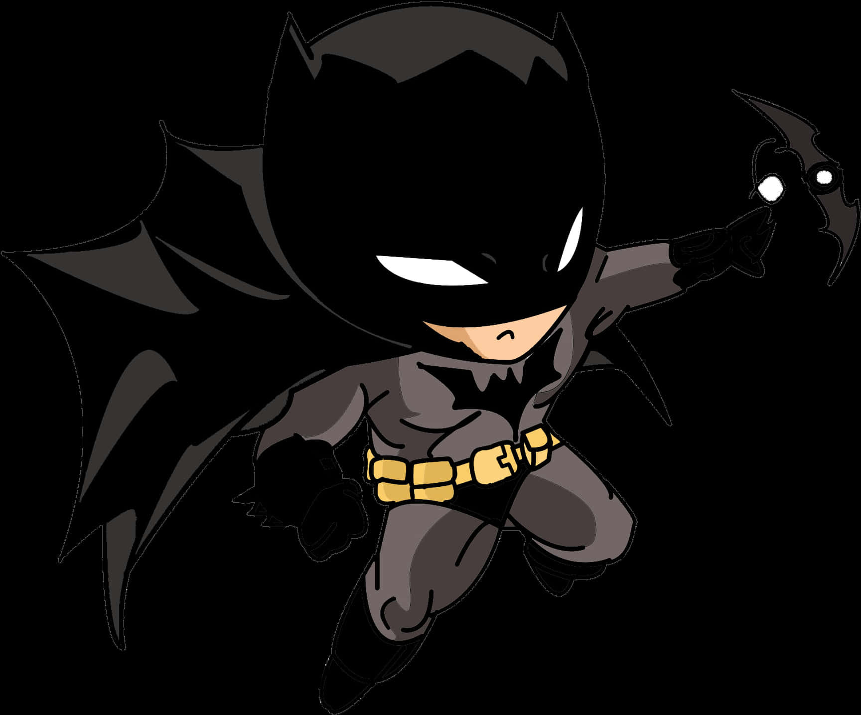 Chibi Batman σε Δυναμική Πόζα Ταπετσαρία