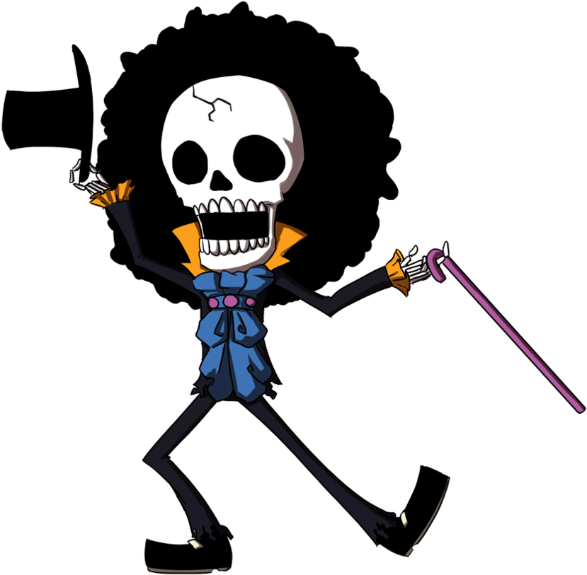 Chibi Σκελετός με Τσεκούρι και Μπαστούνι Ταπετσαρία