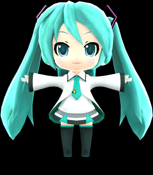 Φιγούρα Chibi Hatsune Miku Ταπετσαρία