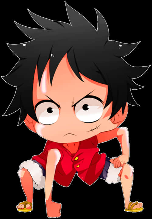 Chibi Luffy Χαρακτήρας One Piece Ταπετσαρία