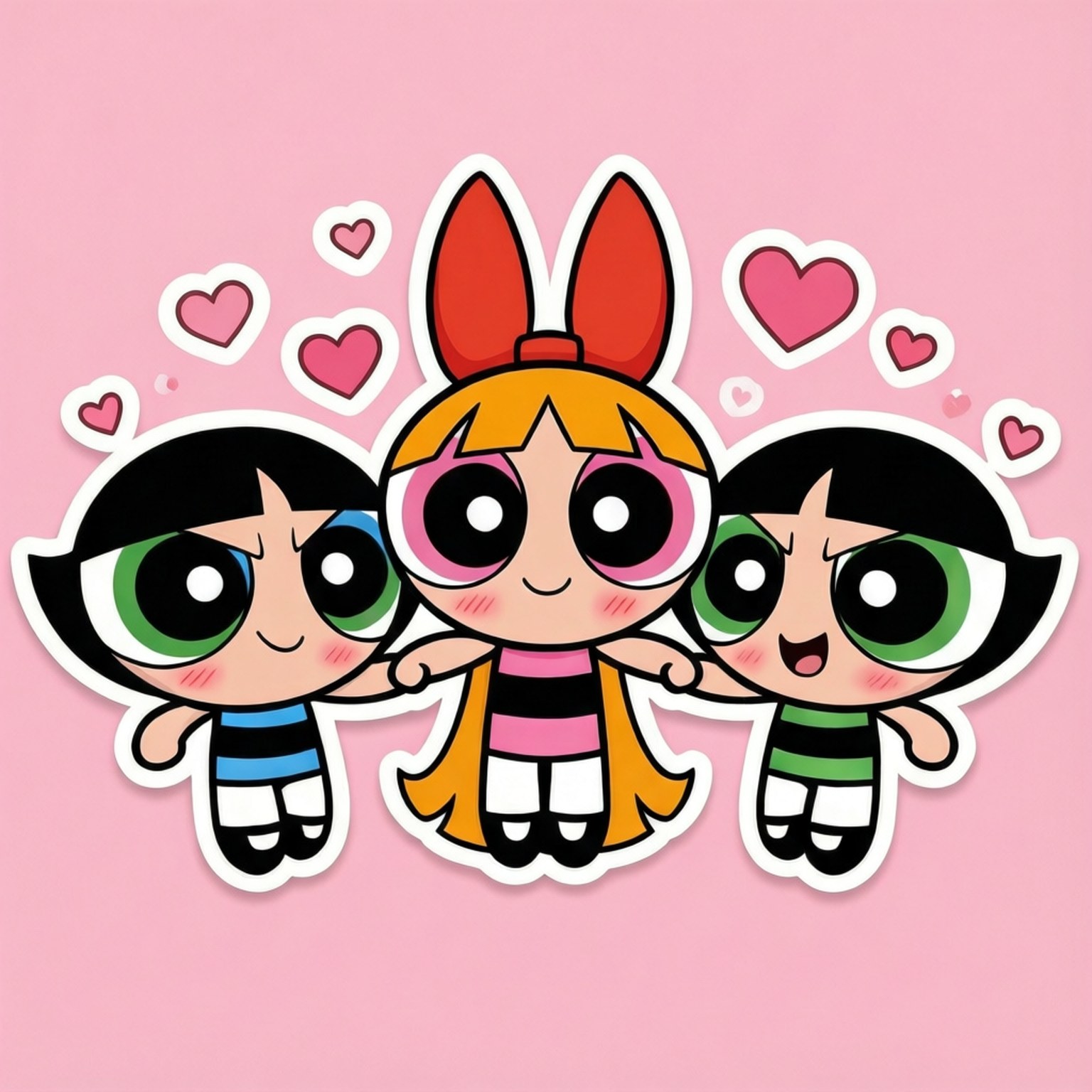 Chibi Powerpuff Cuties Ταπετσαρία