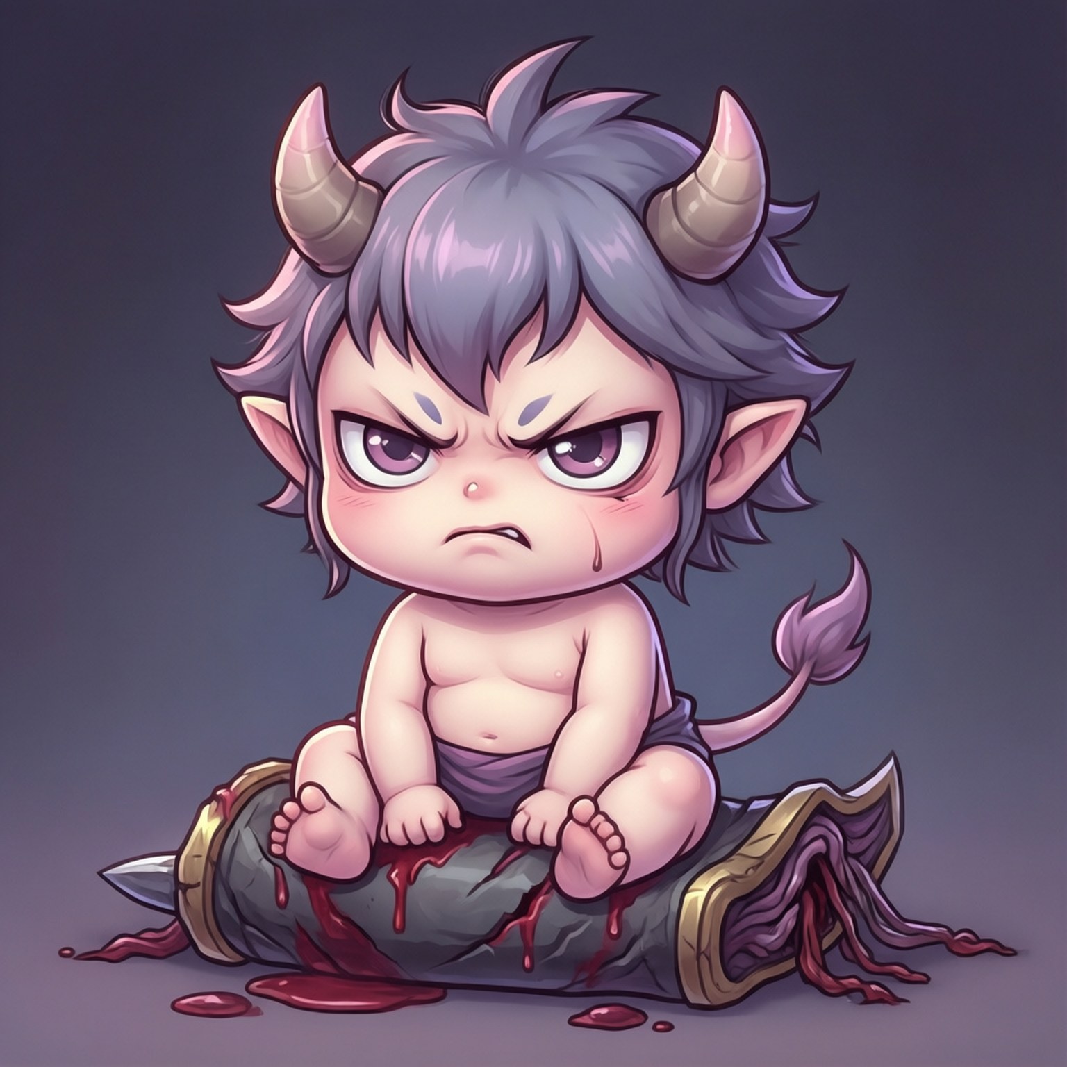 Chibi Μωρό Sukuna Ταπετσαρία