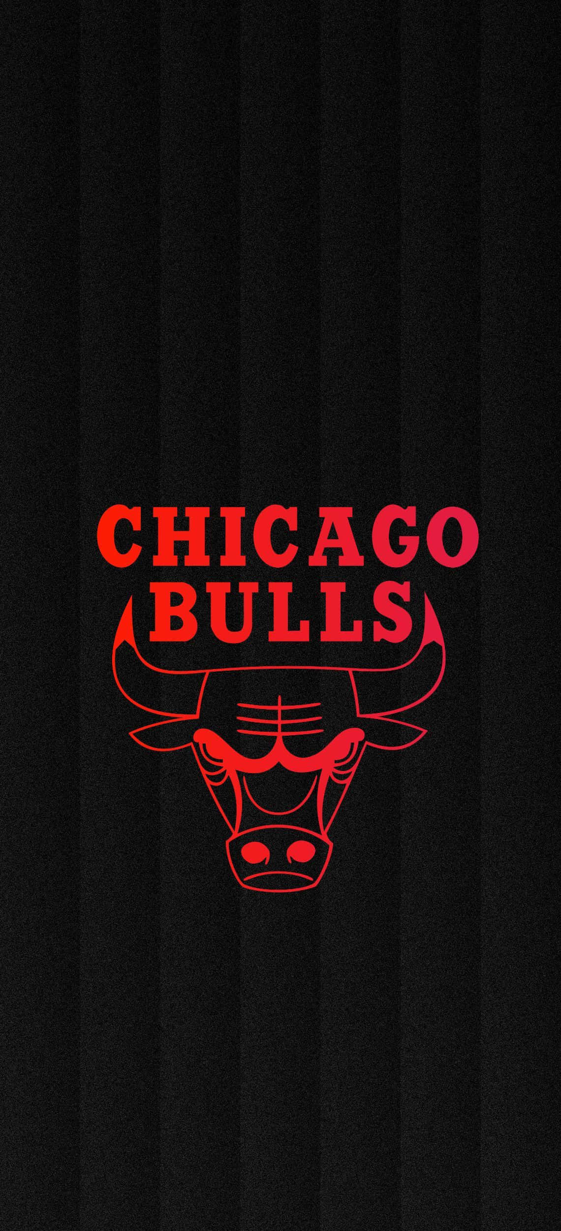 Λογότυπο Chicago Bulls σε Ριγωτό Μαύρο Τηλέφωνο Ταπετσαρία