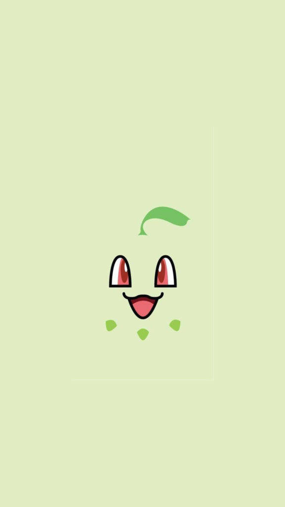 Chikorita Πρόσωπο Pokemon iPhone Ταπετσαρία