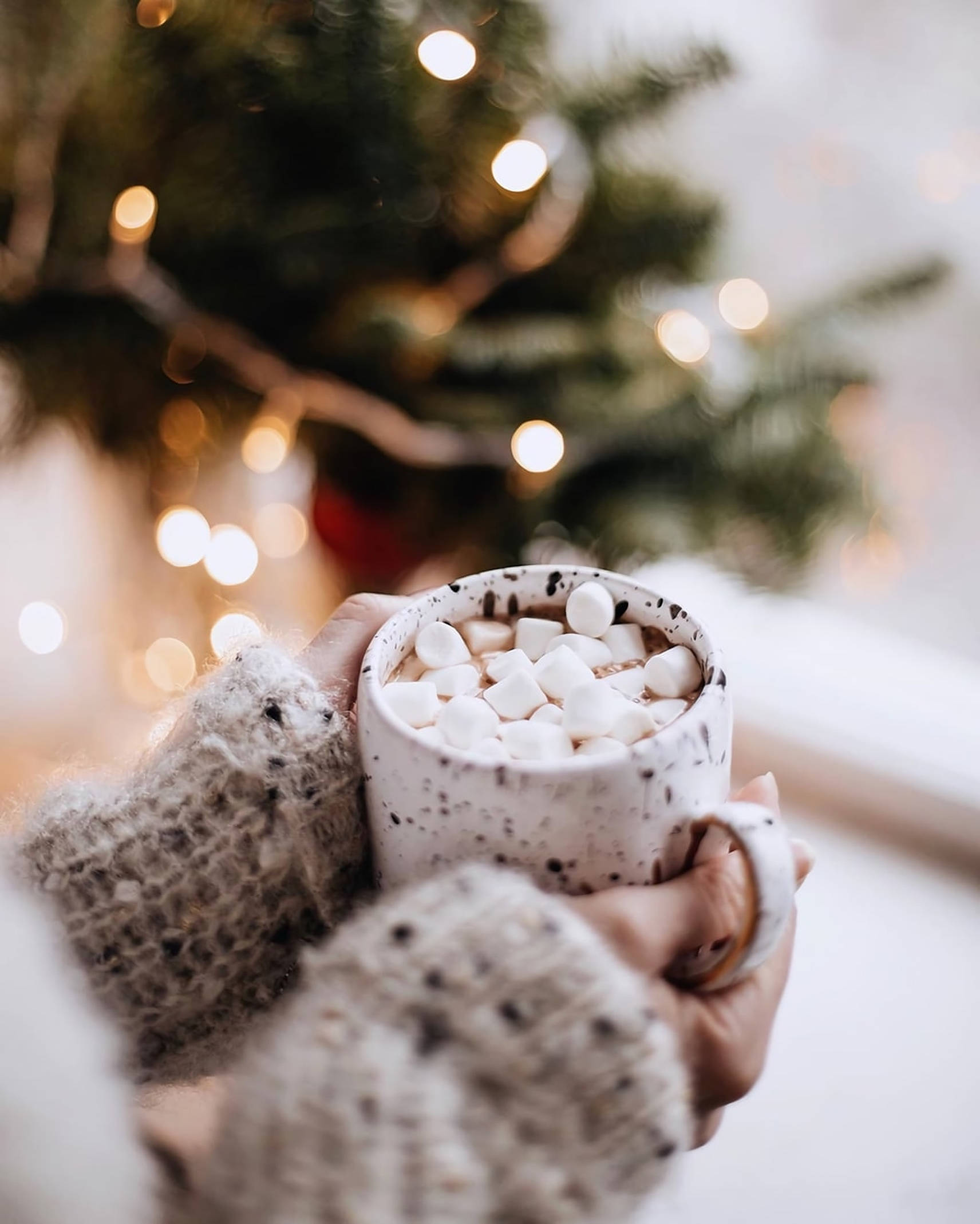 Ζεστή Χριστουγεννιάτικη Αισθητική Choco Mallows Ταπετσαρία