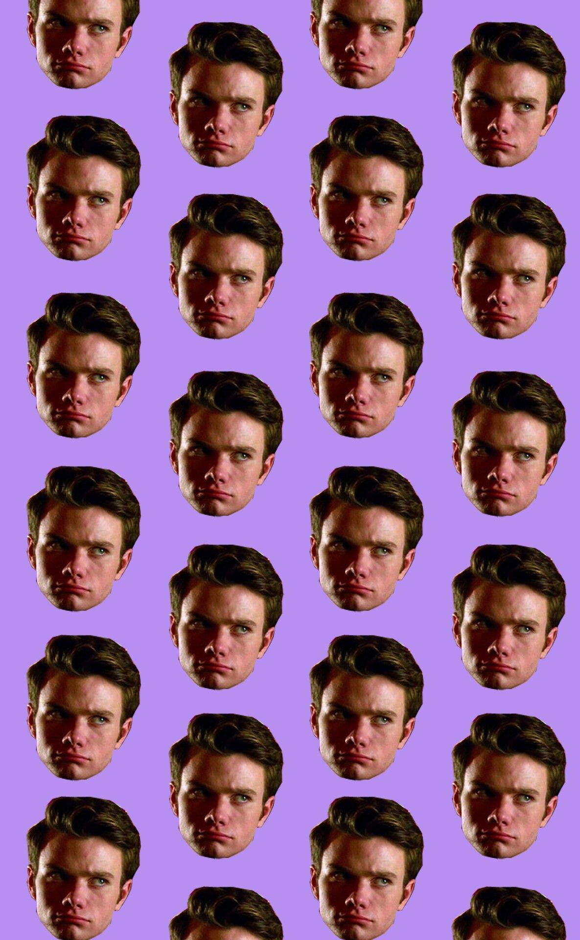 Chris Colfer Μωβ Αισθητική Ταπετσαρία