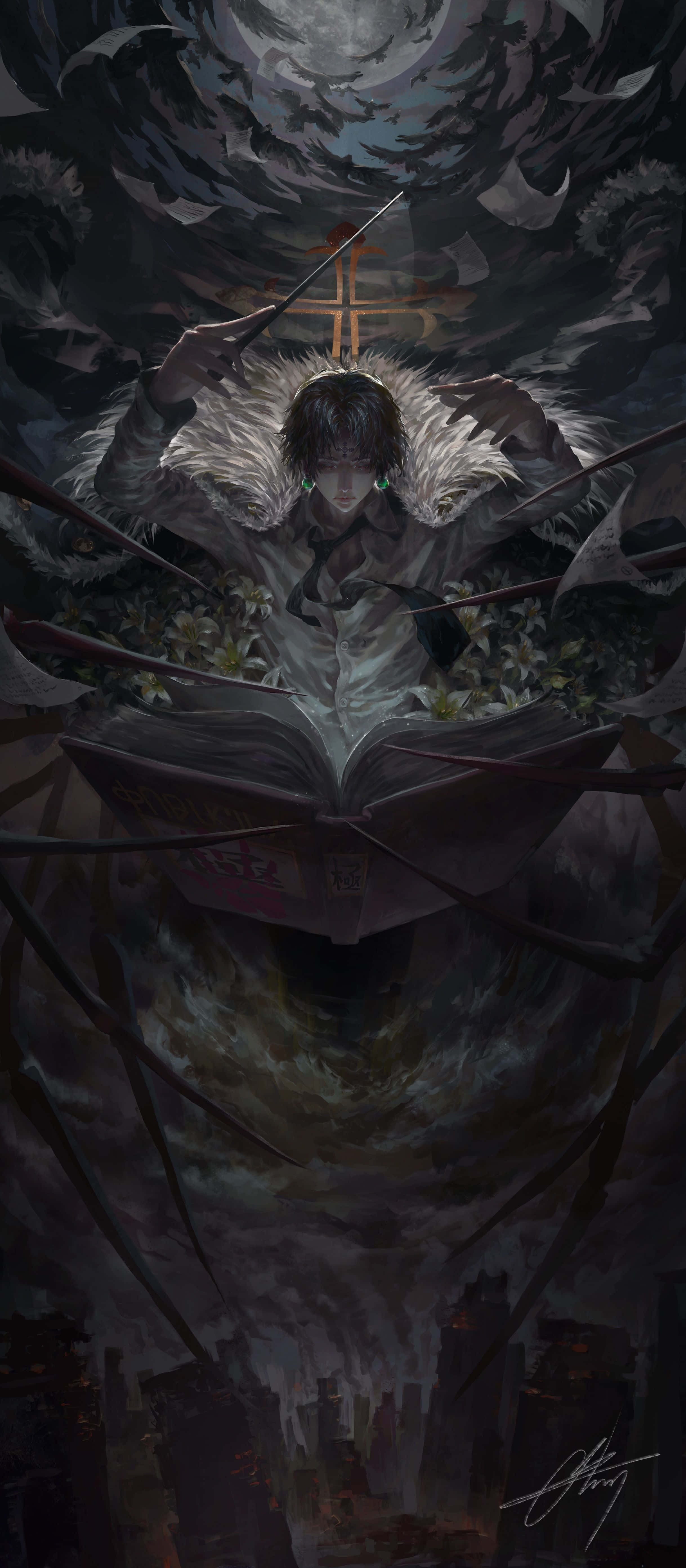 Chrollo Lucilfer ως αρχηγός της Phantom Troupe Ταπετσαρία