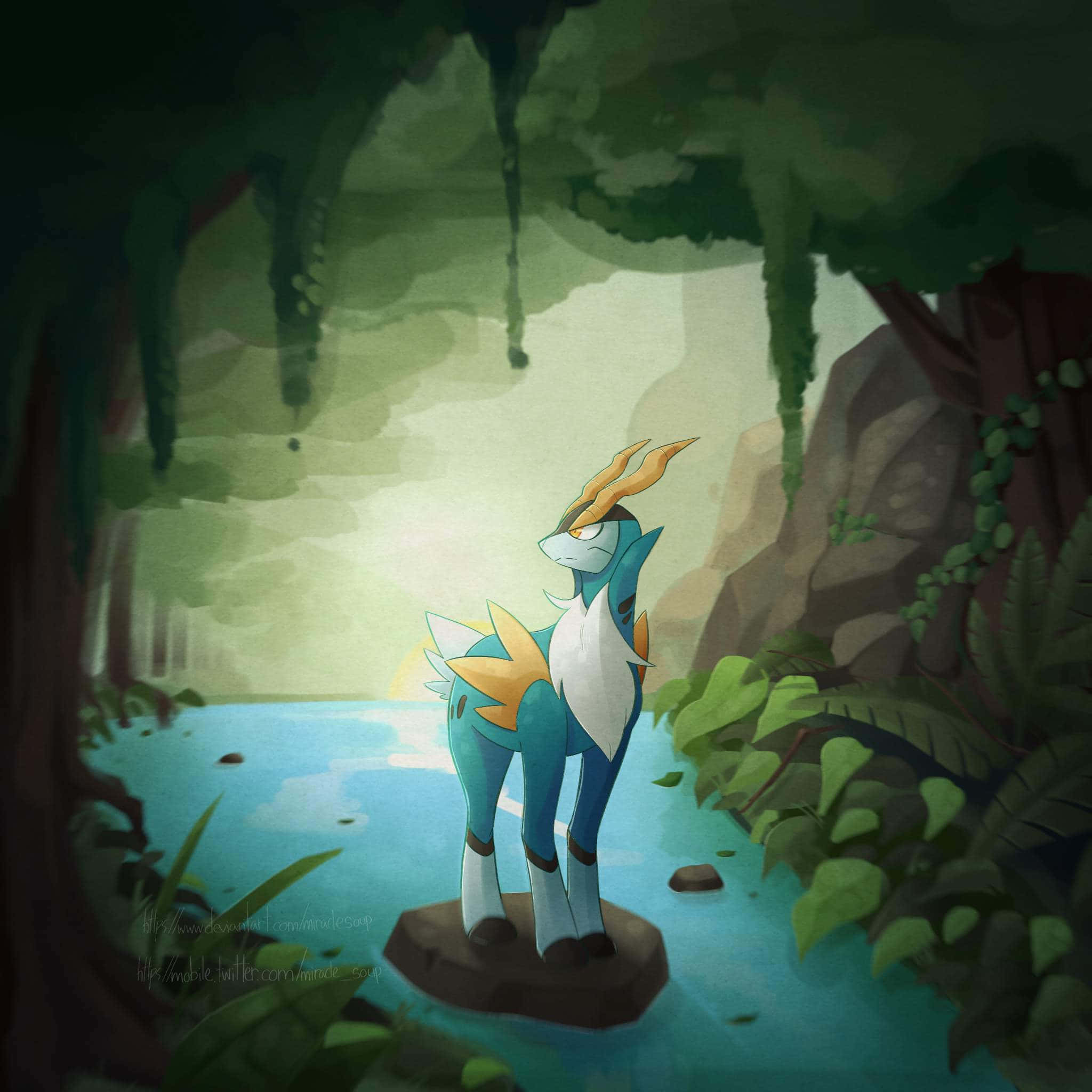 Cobalion σε μια Πέτρα Ταπετσαρία