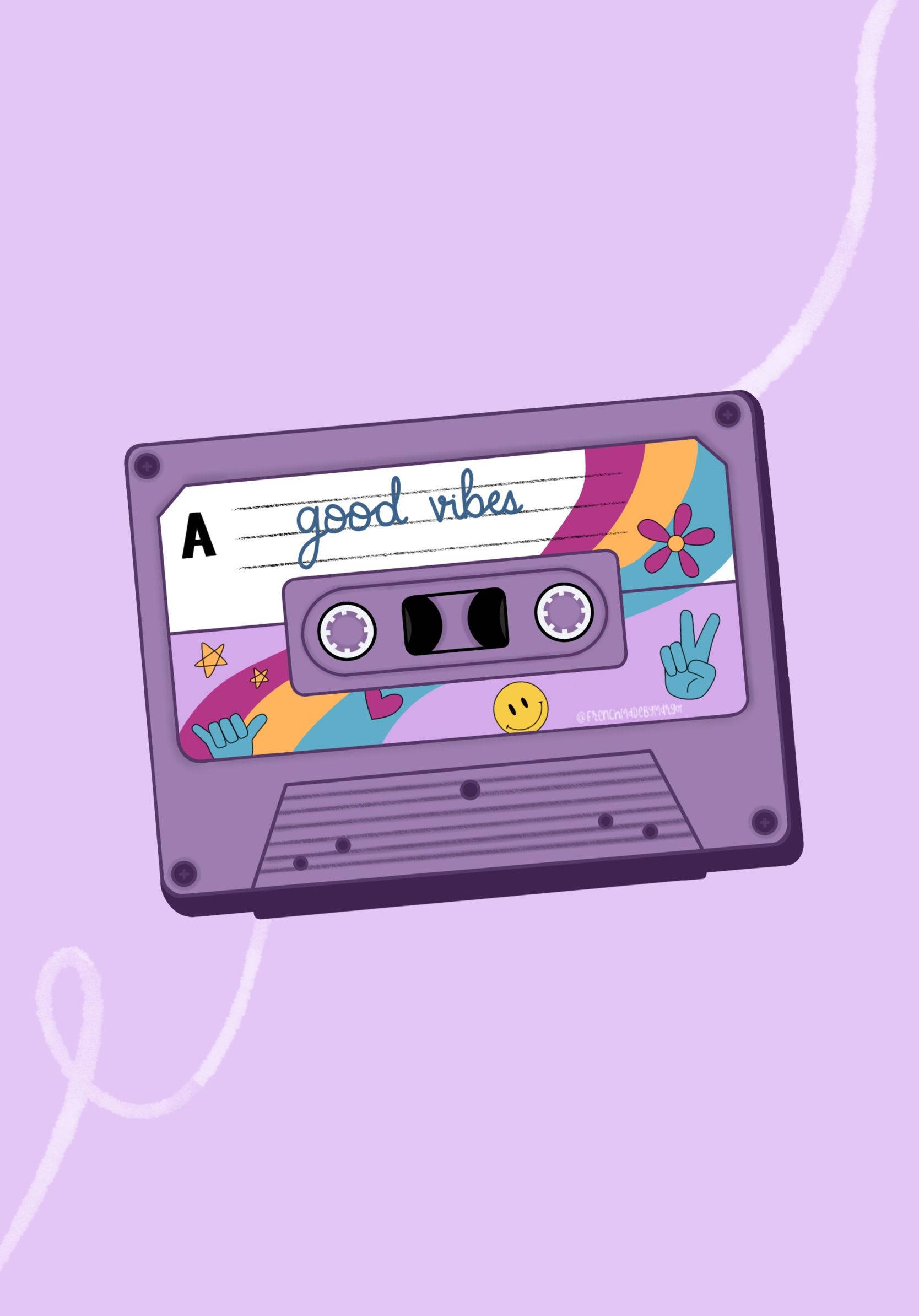 Αισθητική Μουσικής Κασέτας Compact Cassette Ταπετσαρία
