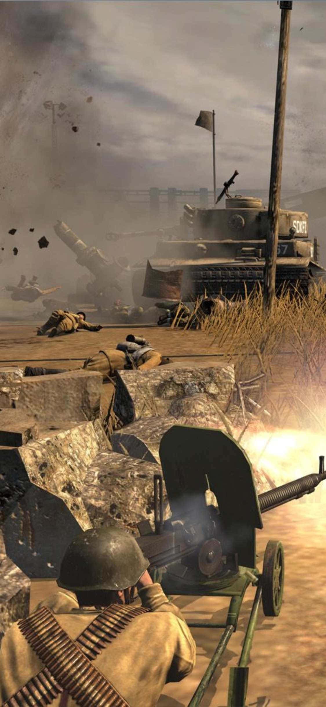 Επική Σκηνή Μάχης από το Company of Heroes 2 σε iPhone XS Ταπετσαρία