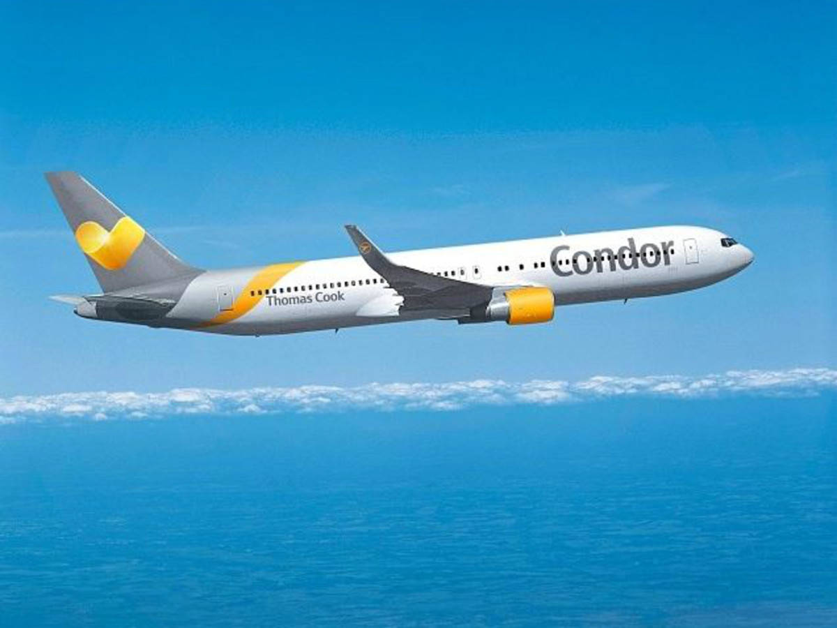 Αεροπλάνο της Condor Airlines Πάνω από τον Ωκεανό Ταπετσαρία