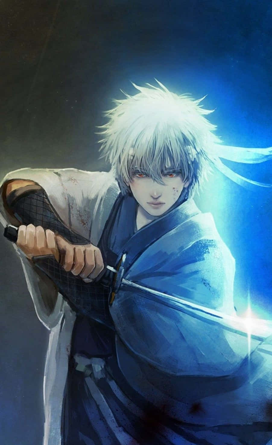 Cool Anime Χαρακτήρας Gin Tama Gintoki Ταπετσαρία