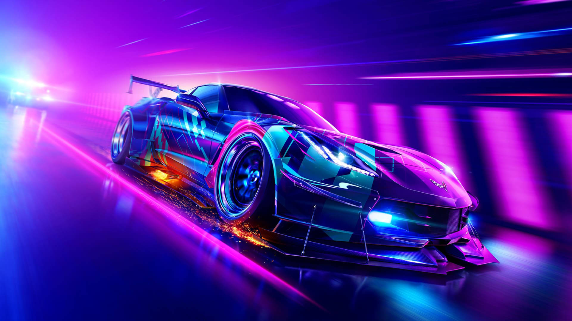 Cool Auto Chevrolet Corvette ταπετσαρία — Cool cars GIF Ταπετσαρία
