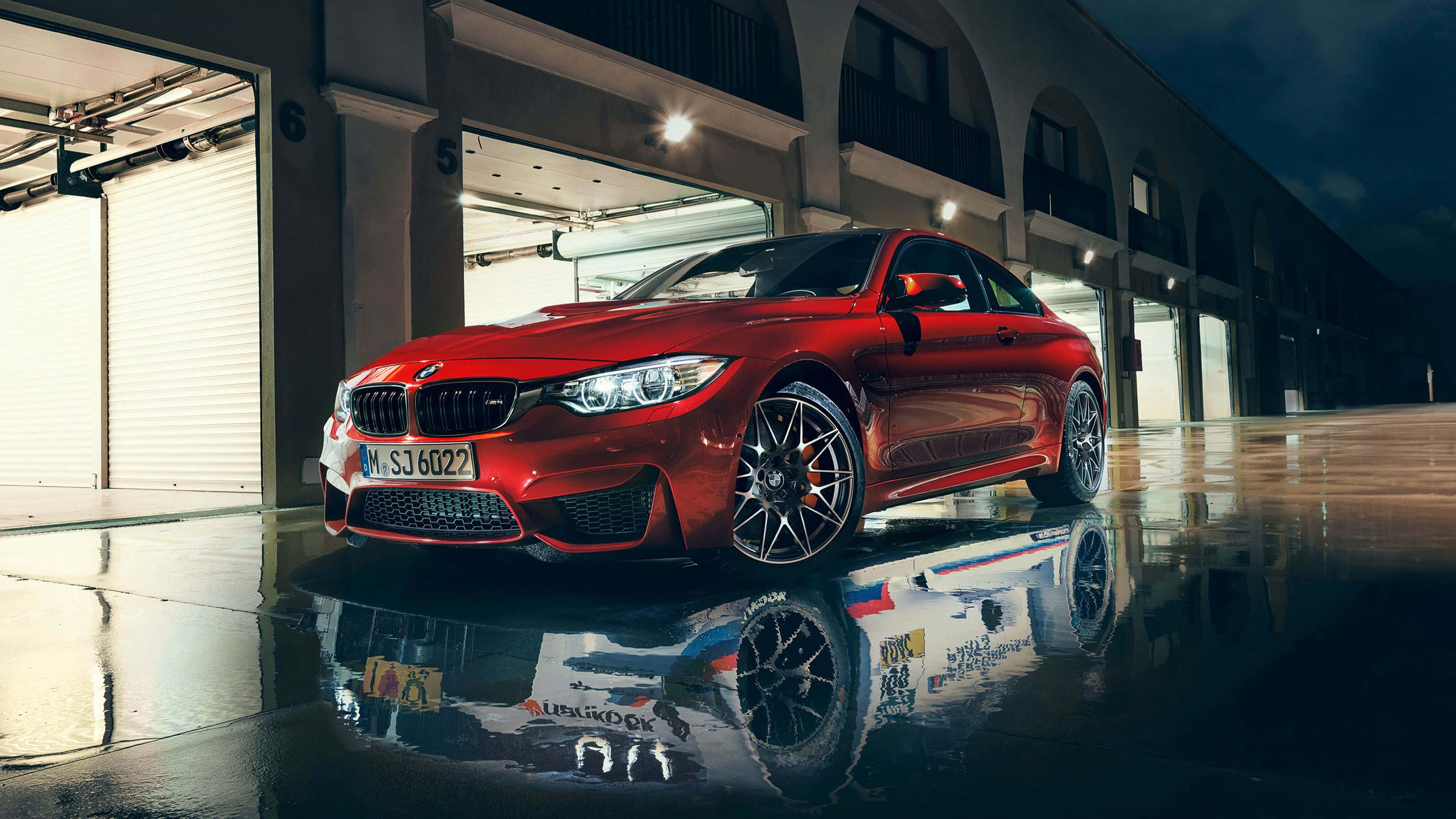 Κόκκινο Λευκό Cool BMW Ταπετσαρία