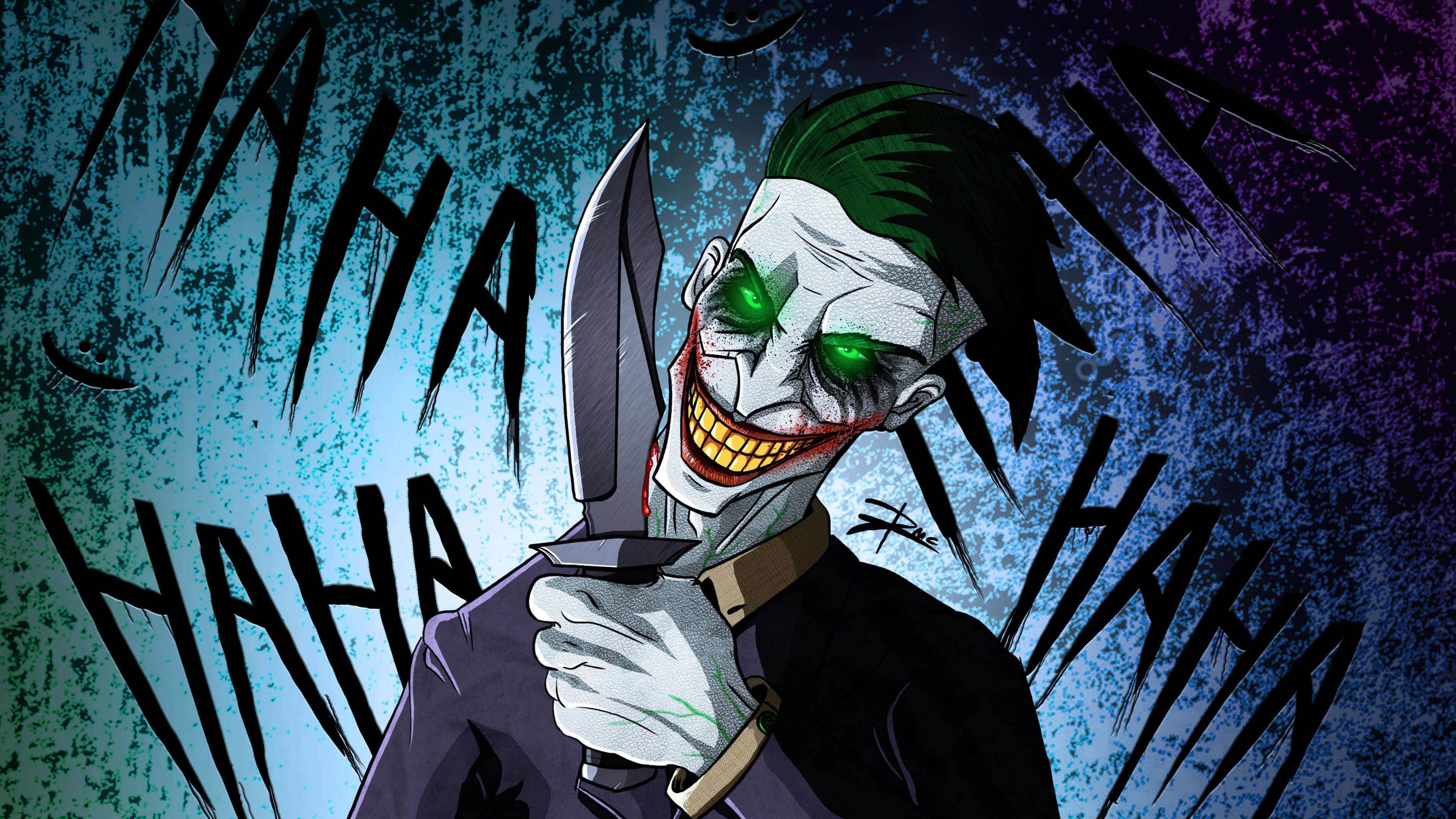 Cool Joker με Μαχαίρι Haha Ταπετσαρία