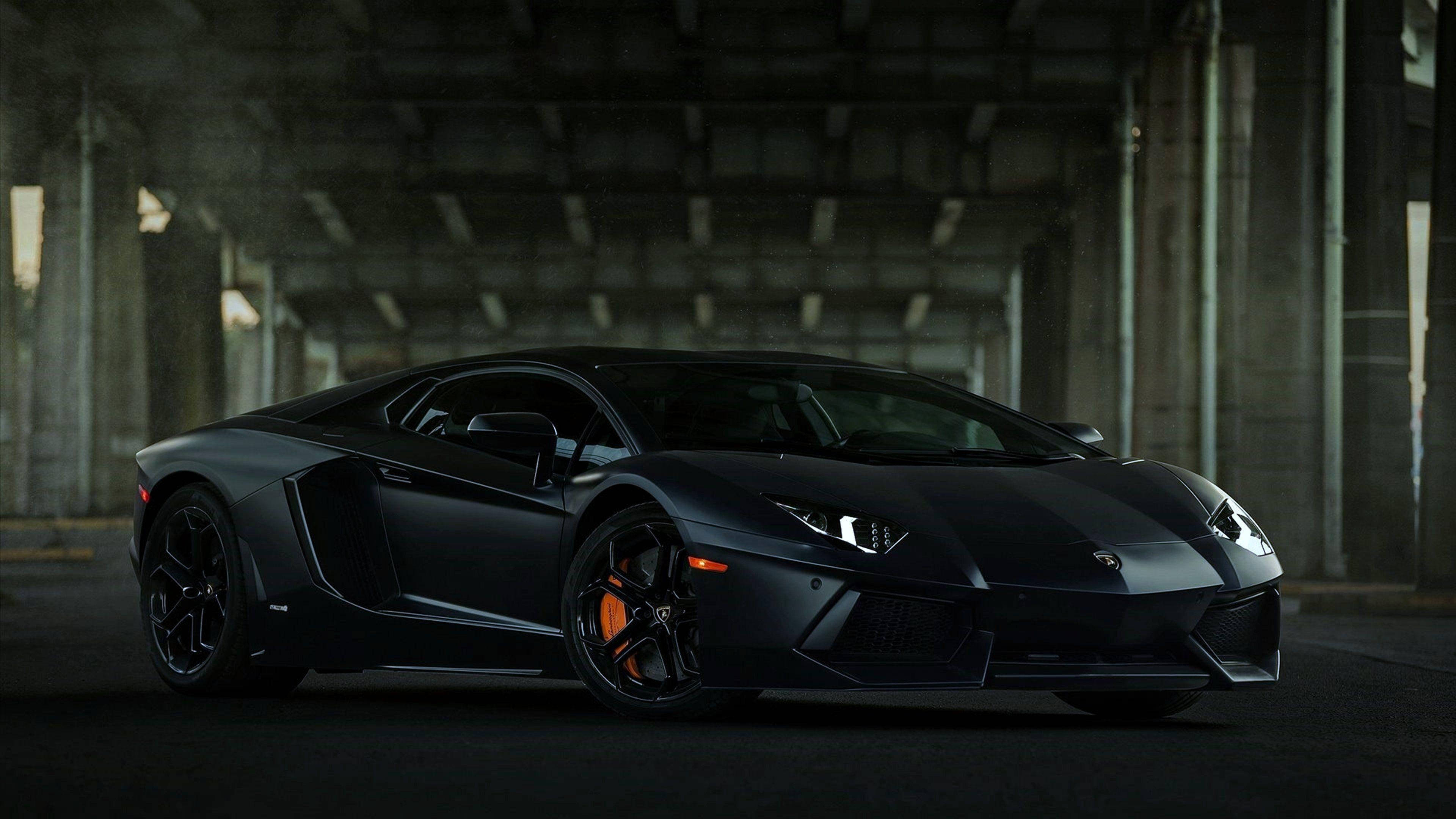 Cool Πολυτελή Αυτοκίνητα: Μαύρη Lamborghini Ταπετσαρία