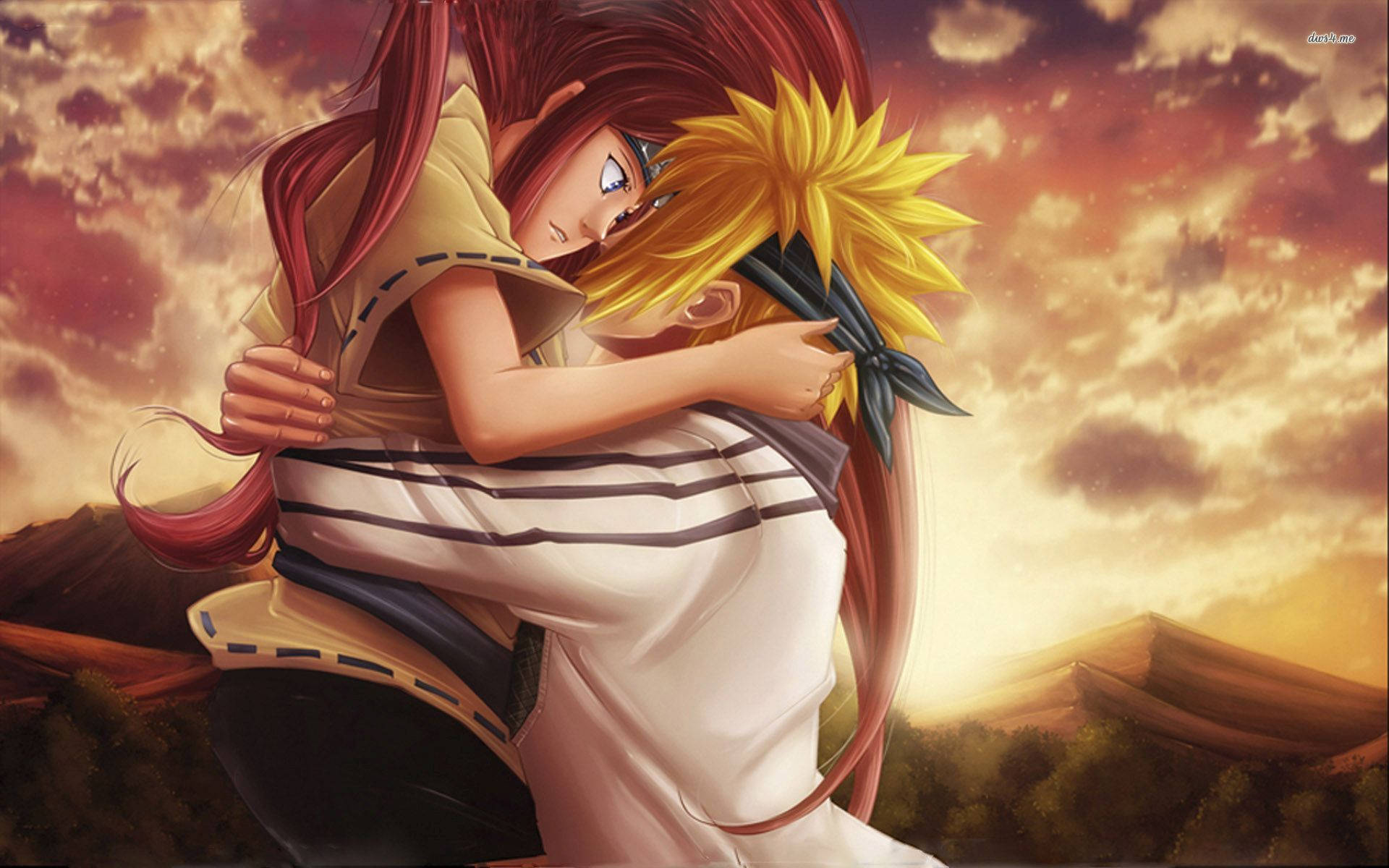 Cool Naruto Minato και Kushina Ταπετσαρία