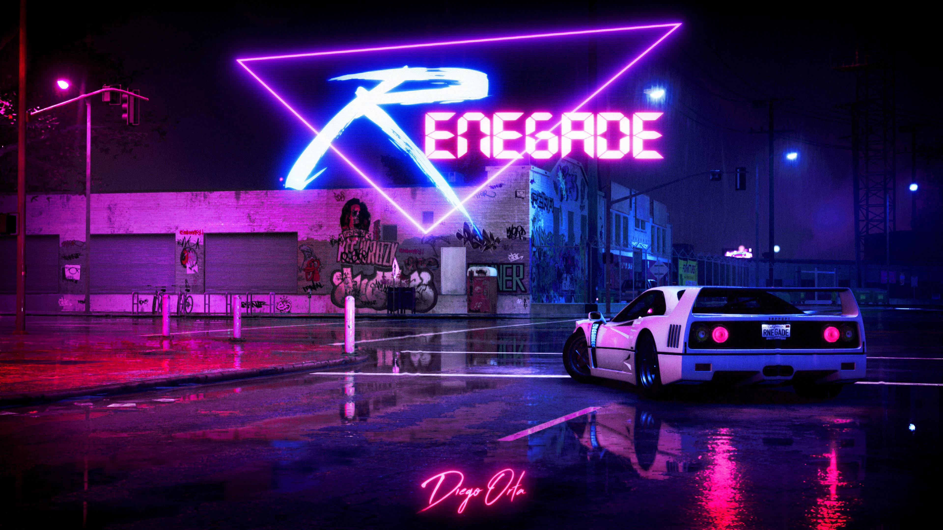 Cool Neon JDM Αισθητική Ταπετσαρία
