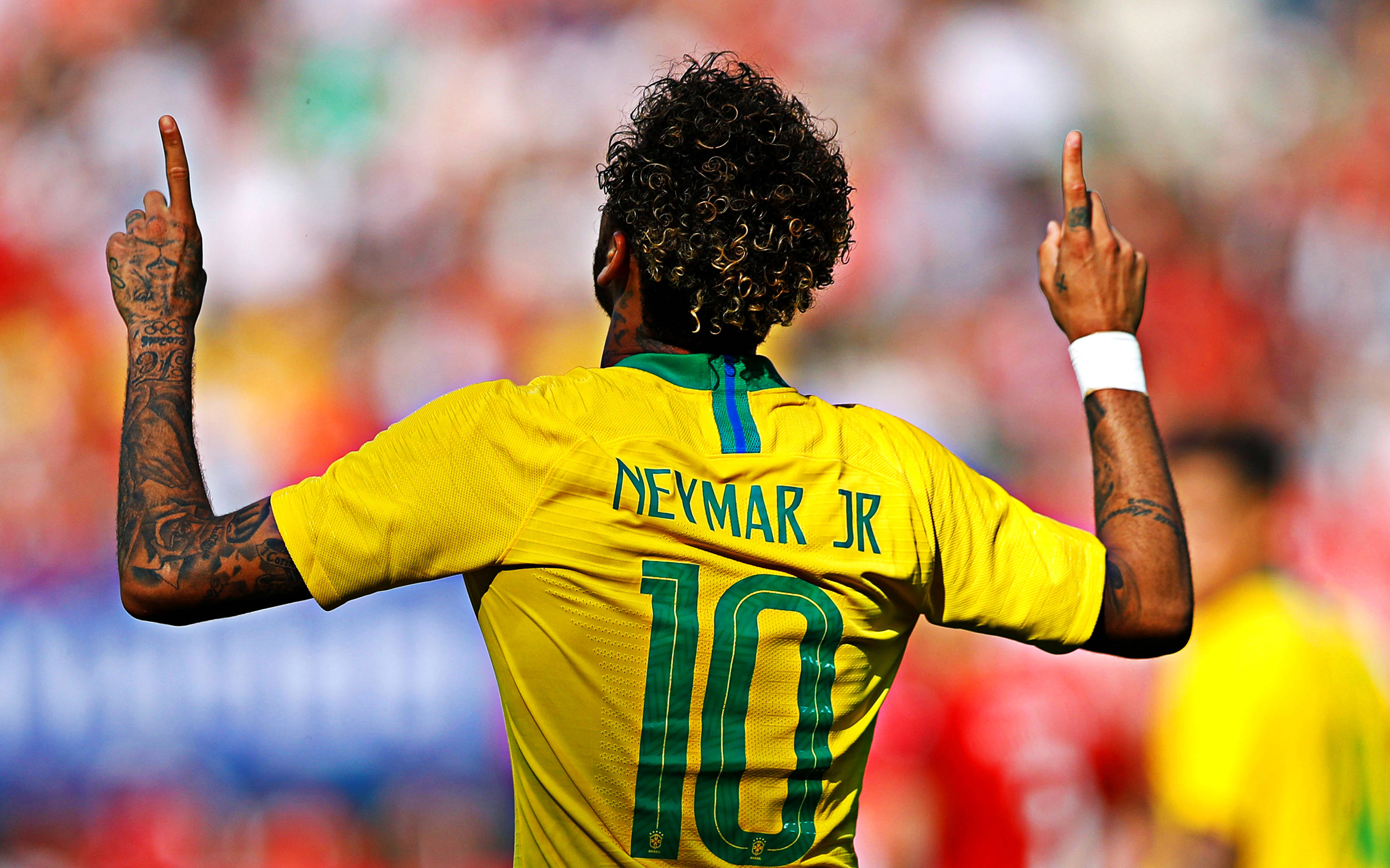 Cool Neymar Jr Δείχνει Πάνω Ταπετσαρία