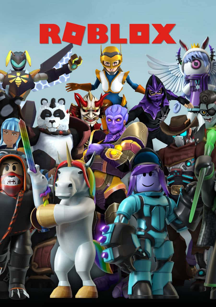 Cool Poster Χαρακτήρων Roblox για iPhone Ταπετσαρία