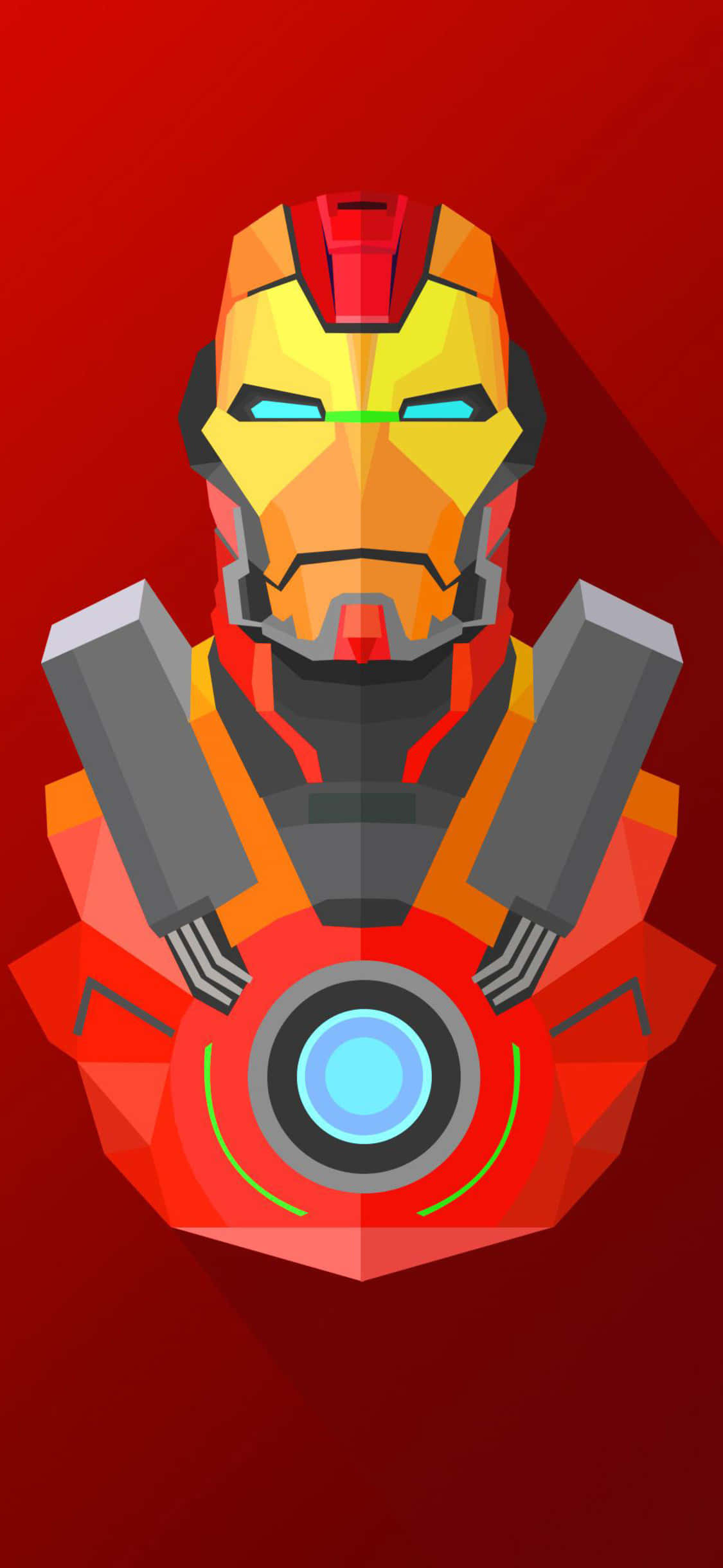 Cool Red Orange Iron Man iPhone Ταπετσαρία