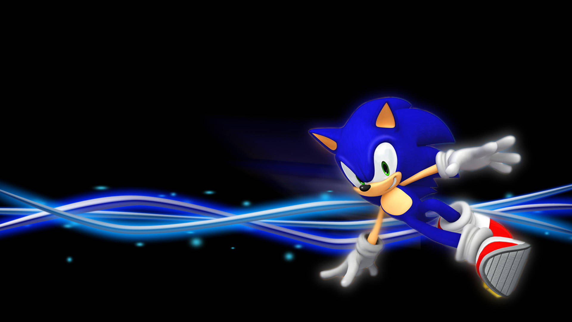 Cool Sonic the hedgehog που κάνει ένα τολμηρό άλμα Ταπετσαρία