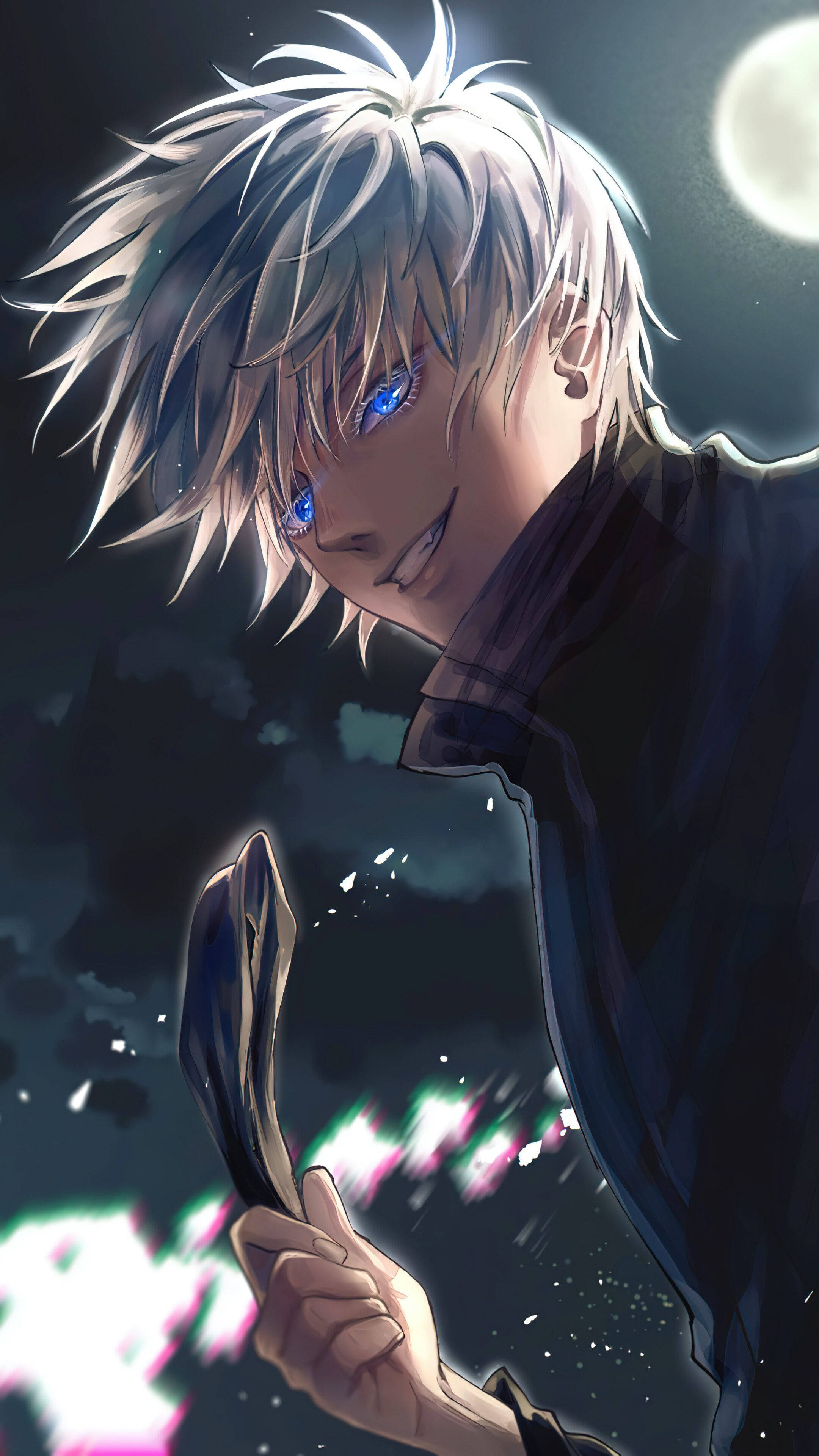 Cool αγόρι με λευκά μαλλιά anime Ταπετσαρία