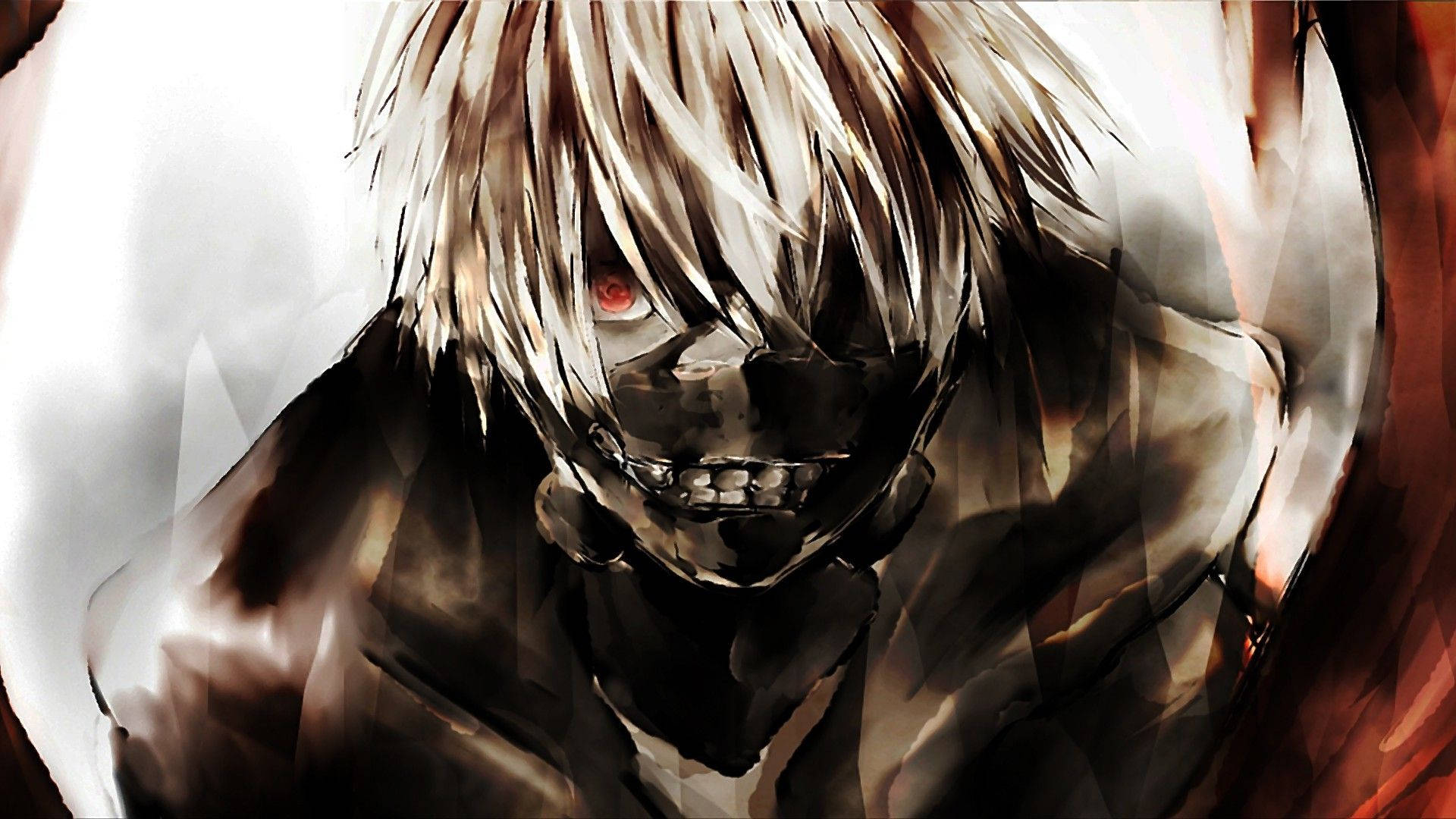 Μουντζουρωμένο anime αγόρι Kaneki Ken ταπετσαρία — Anime Boy Ταπετσαρία