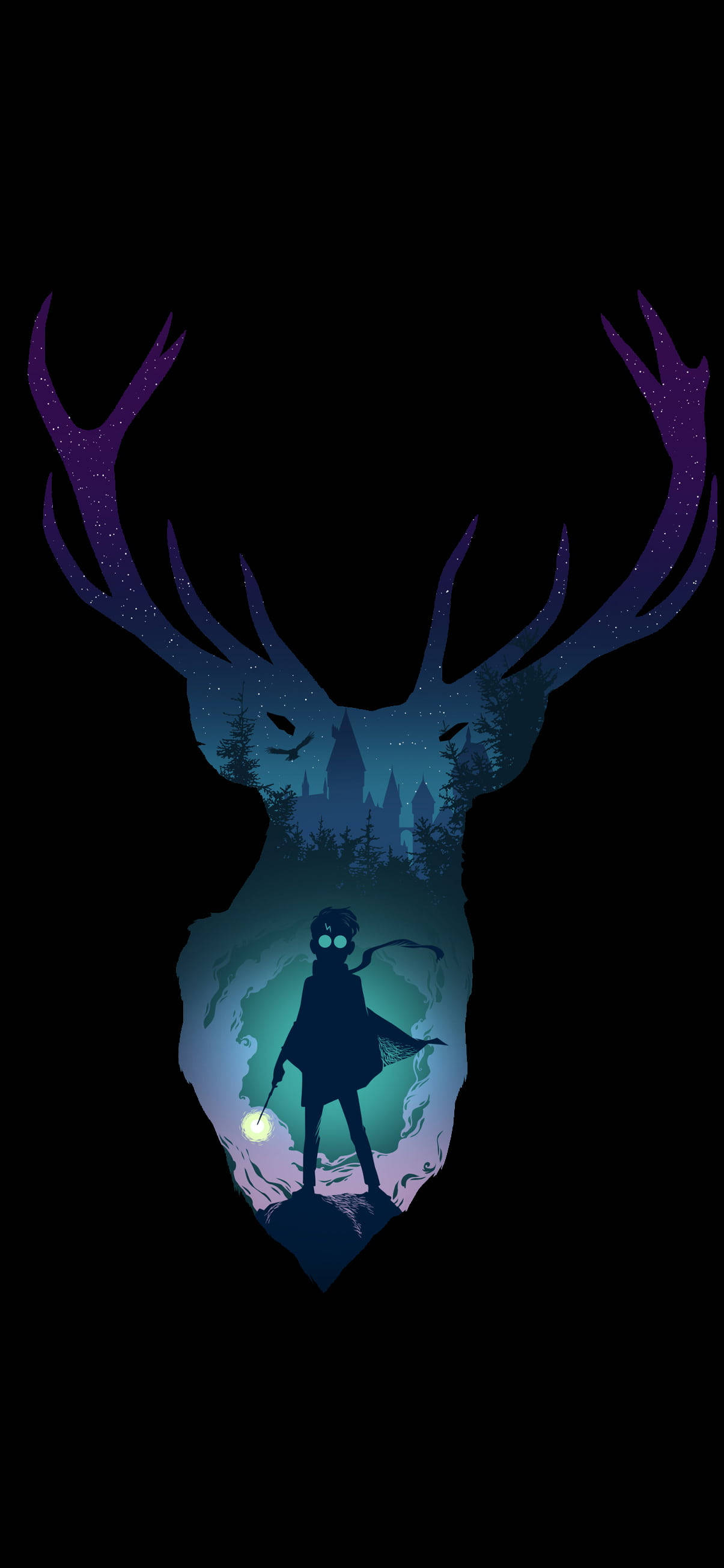 Cool Χάρι Πότερ Ελάφι Patronus Ταπετσαρία
