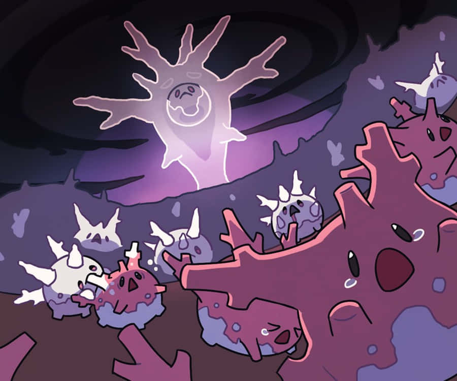 Corsola που Τρέπεται σε Φυγή από την Cursola Ταπετσαρία
