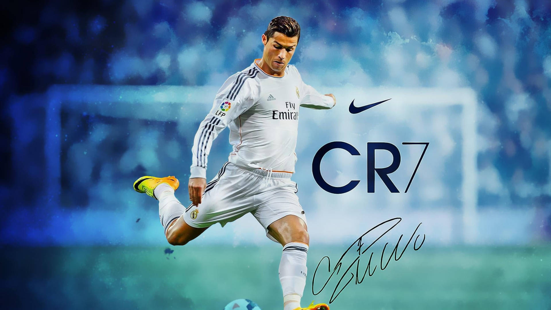 CR7 HD Αφηρημένο Μπλε Φόντο Ταπετσαρία