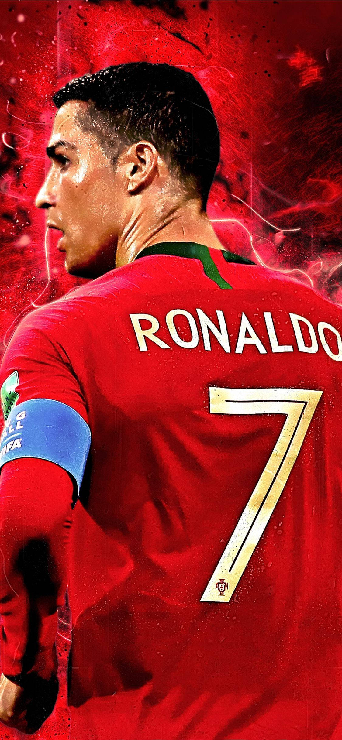 Κόκκινο CR7 Κριστιάνο Ρονάλντο iPhone Ταπετσαρία