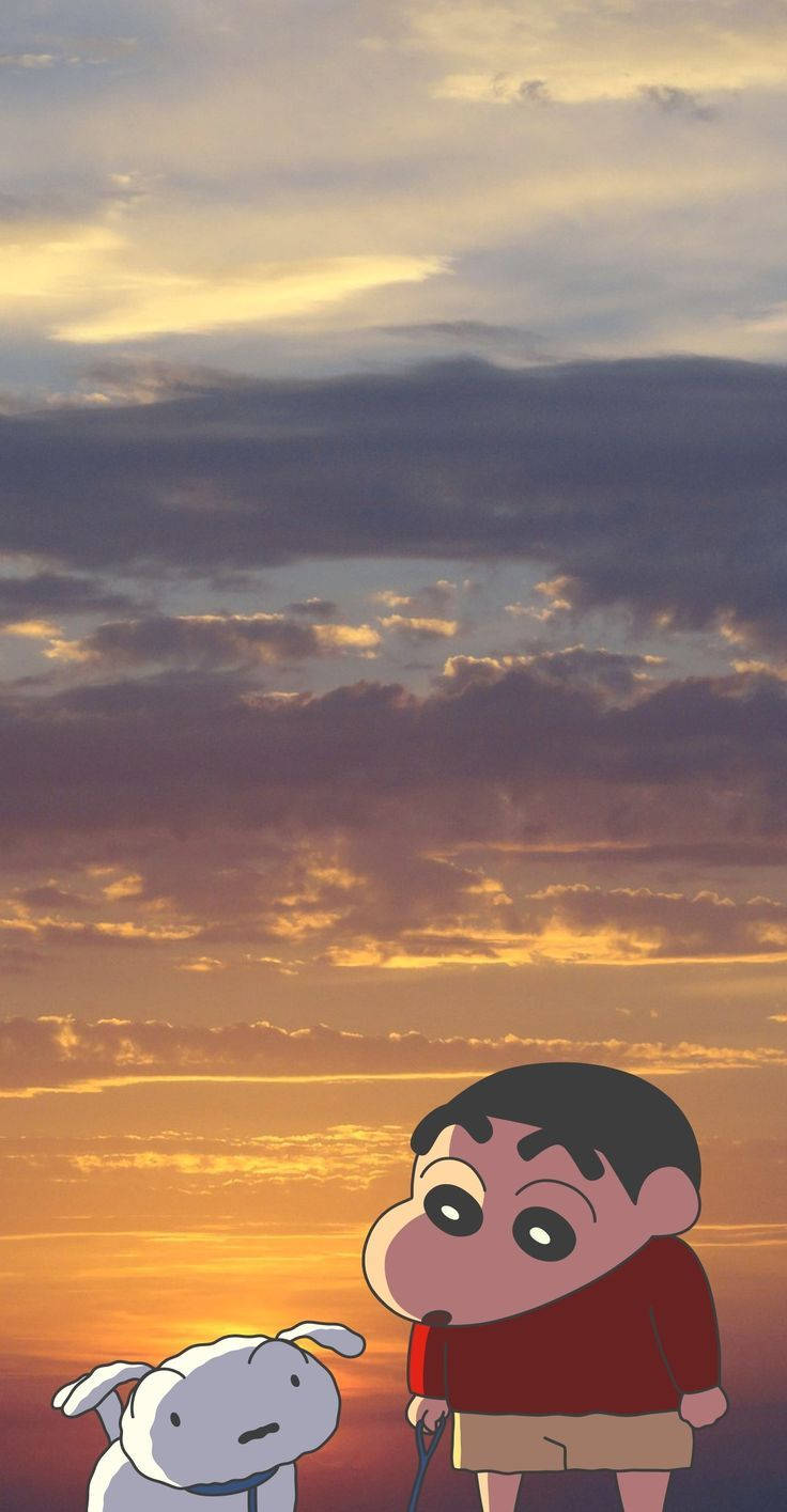 Χαριτωμένο και Αισθητικό Καρτούν Crayon Shin-chan Ταπετσαρία