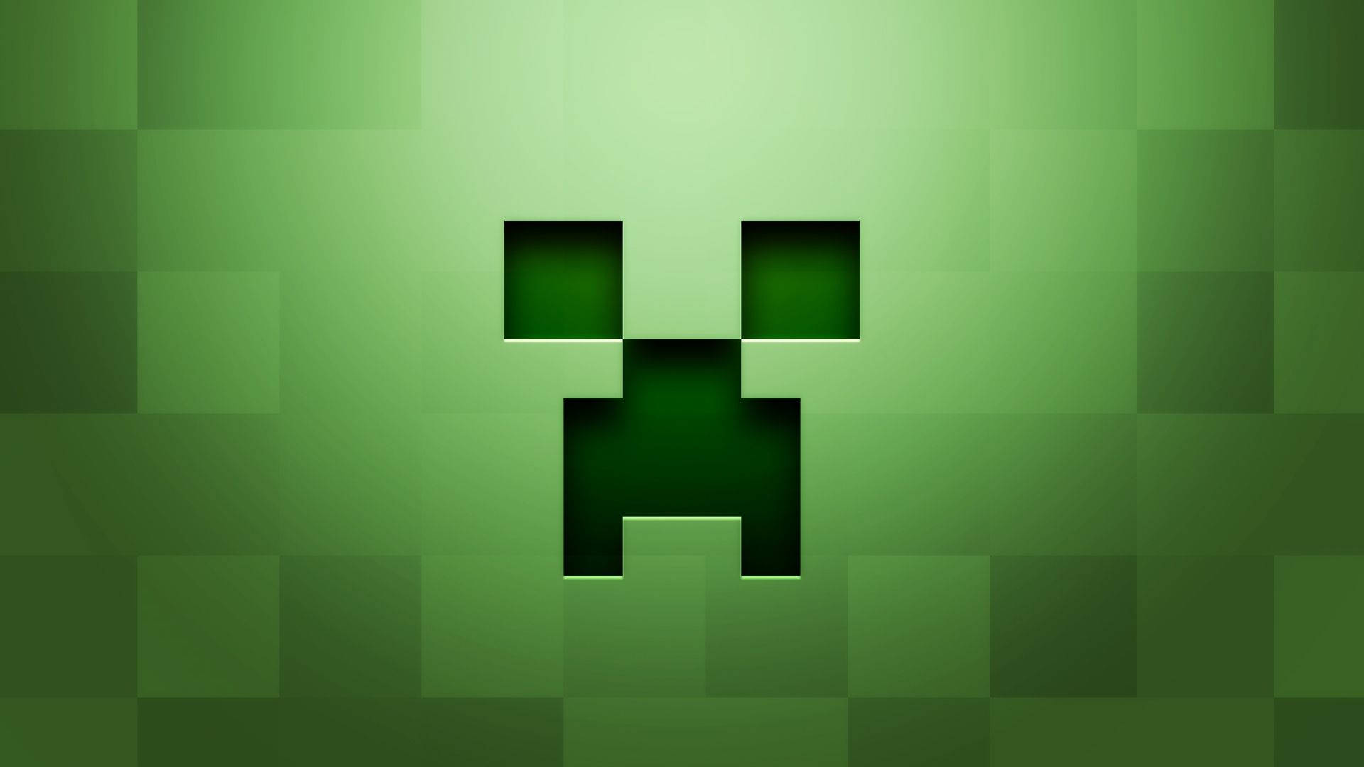 Φτιάξε τον δρόμο σου με το Πρόσωπο Creeper του Minecraft Ταπετσαρία