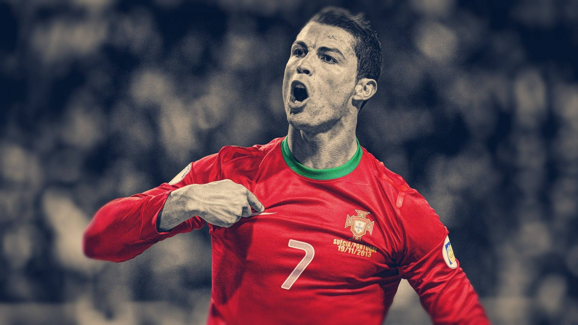 Cristiano Ronaldo Cool Πορτογάλος Ποδοσφαιριστής Ταπετσαρία