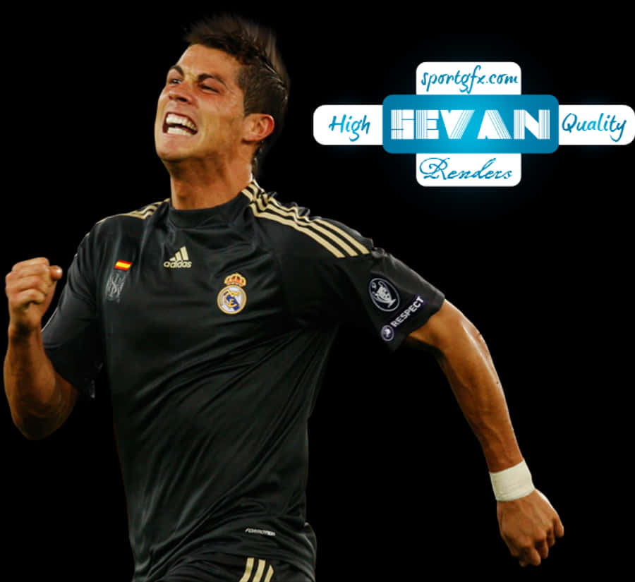 Cristiano Ronaldo Πανηγυρισμός Ρεάλ Μαδρίτης Ταπετσαρία