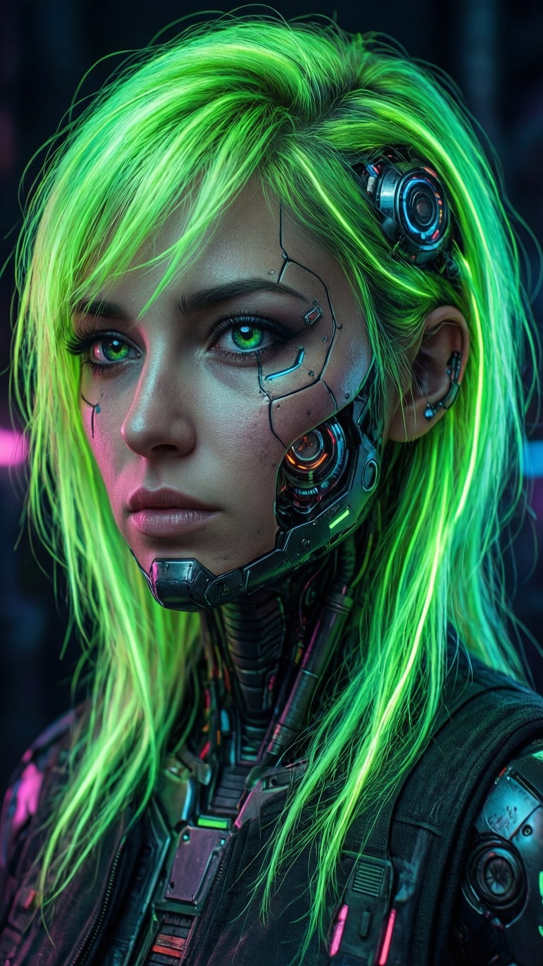 Cyberpunk Μούσα Ταπετσαρία