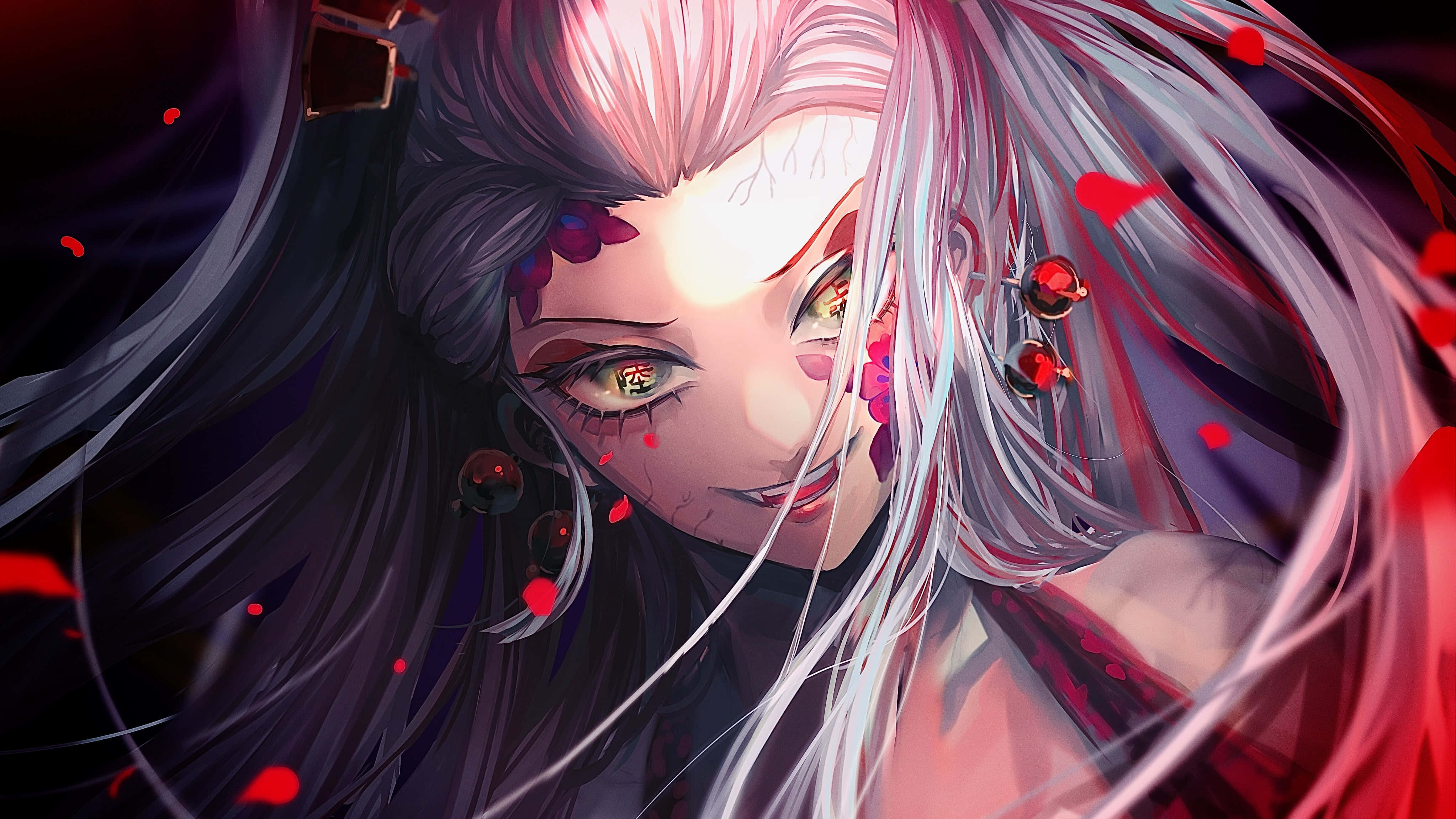 Daki Demon Slayer Κοντινό Πλάνο Ταπετσαρία