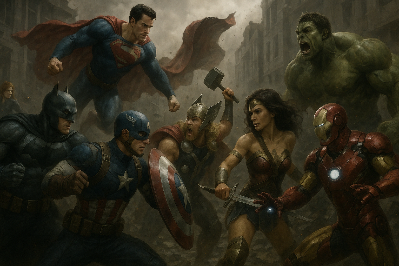 DC VS MARVEL ΡΕΑΛΙΣΤΙΚΟ Ταπετσαρία
