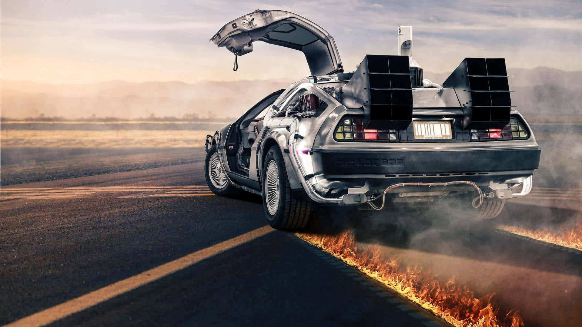 Επιστροφή στο Μέλλον Delorean ταπετσαρία HD Ταπετσαρία