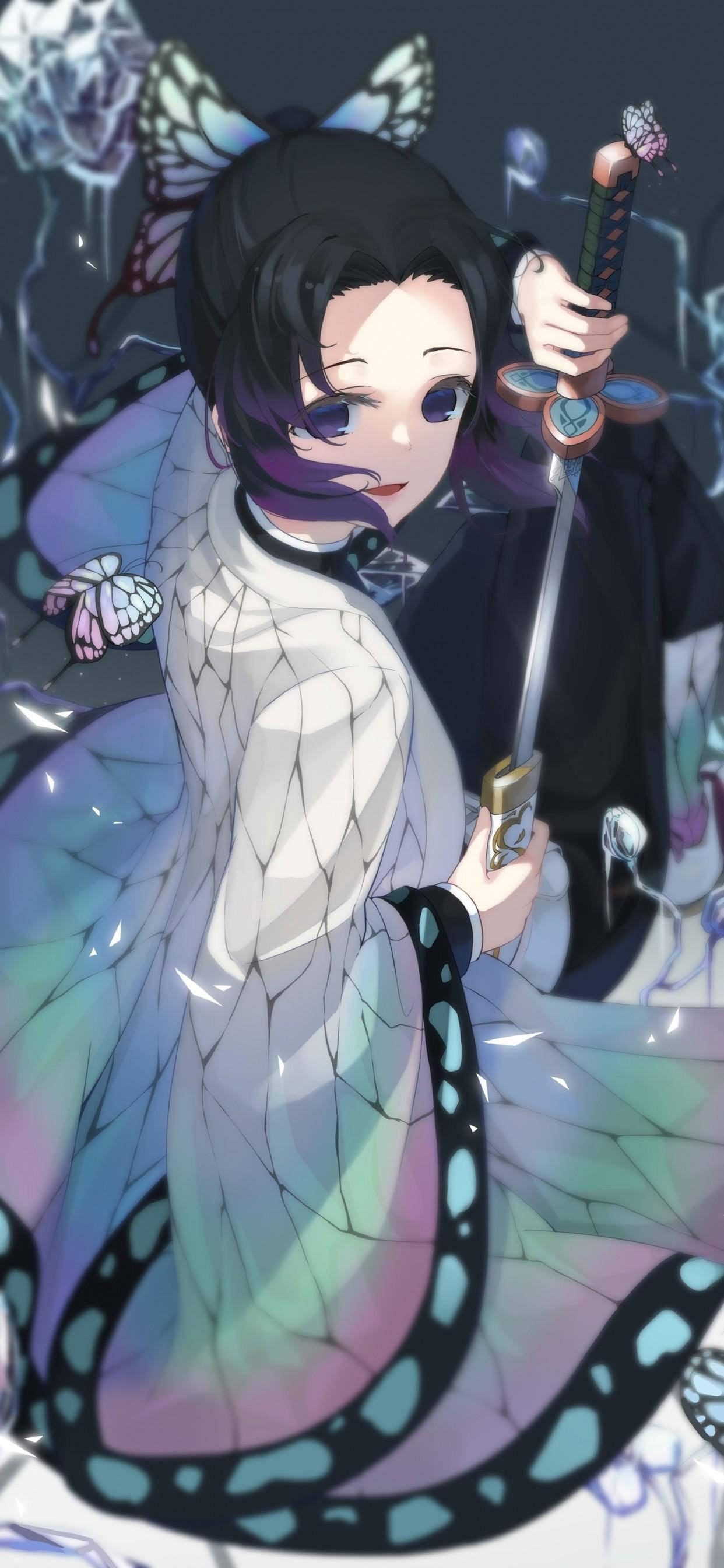 Τηλέφωνο Demon Slayer Shinobu Ταπετσαρία