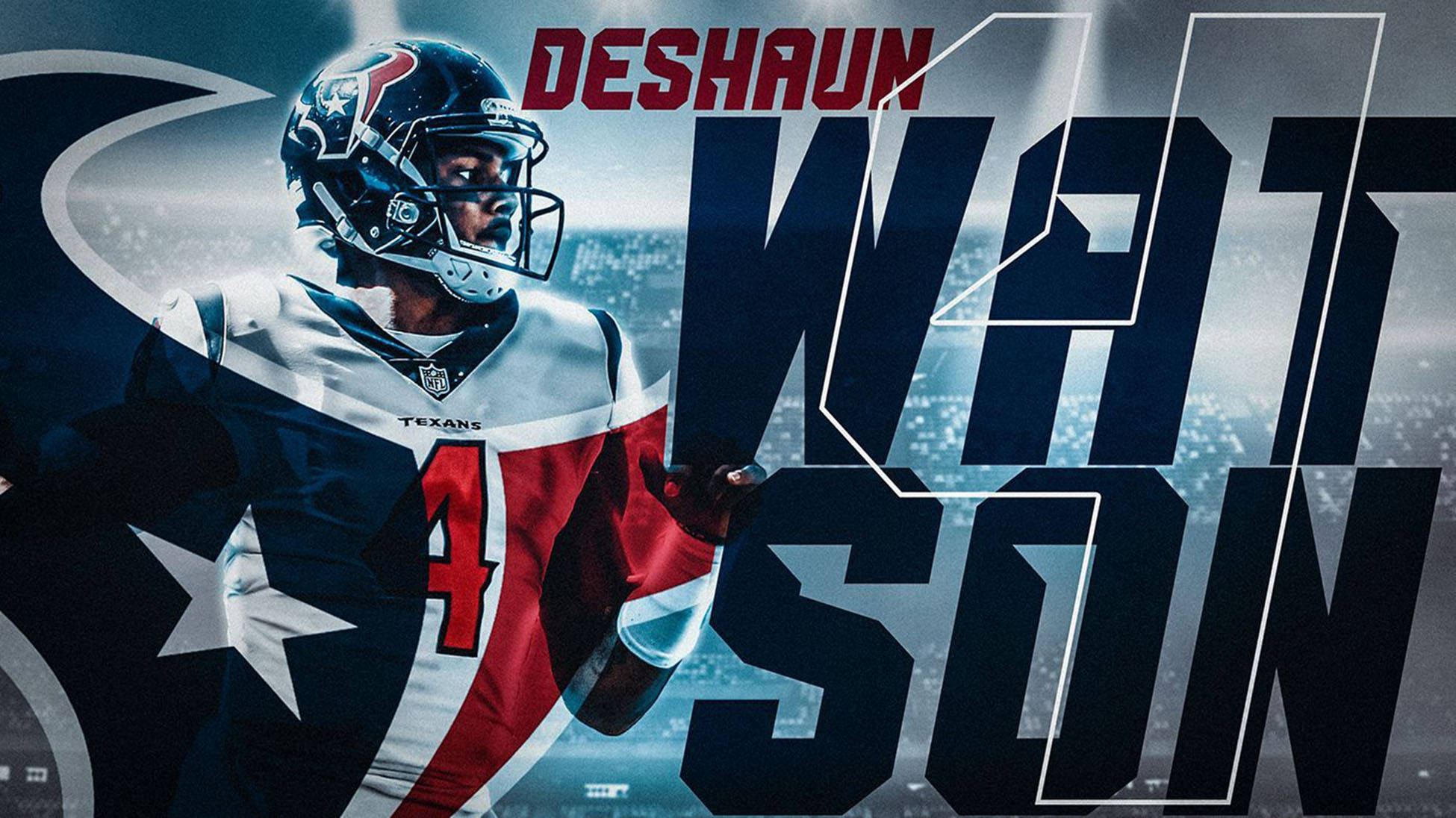 Καλλιτεχνική Απεικόνιση Ονόματος Deshaun Watson Ταπετσαρία