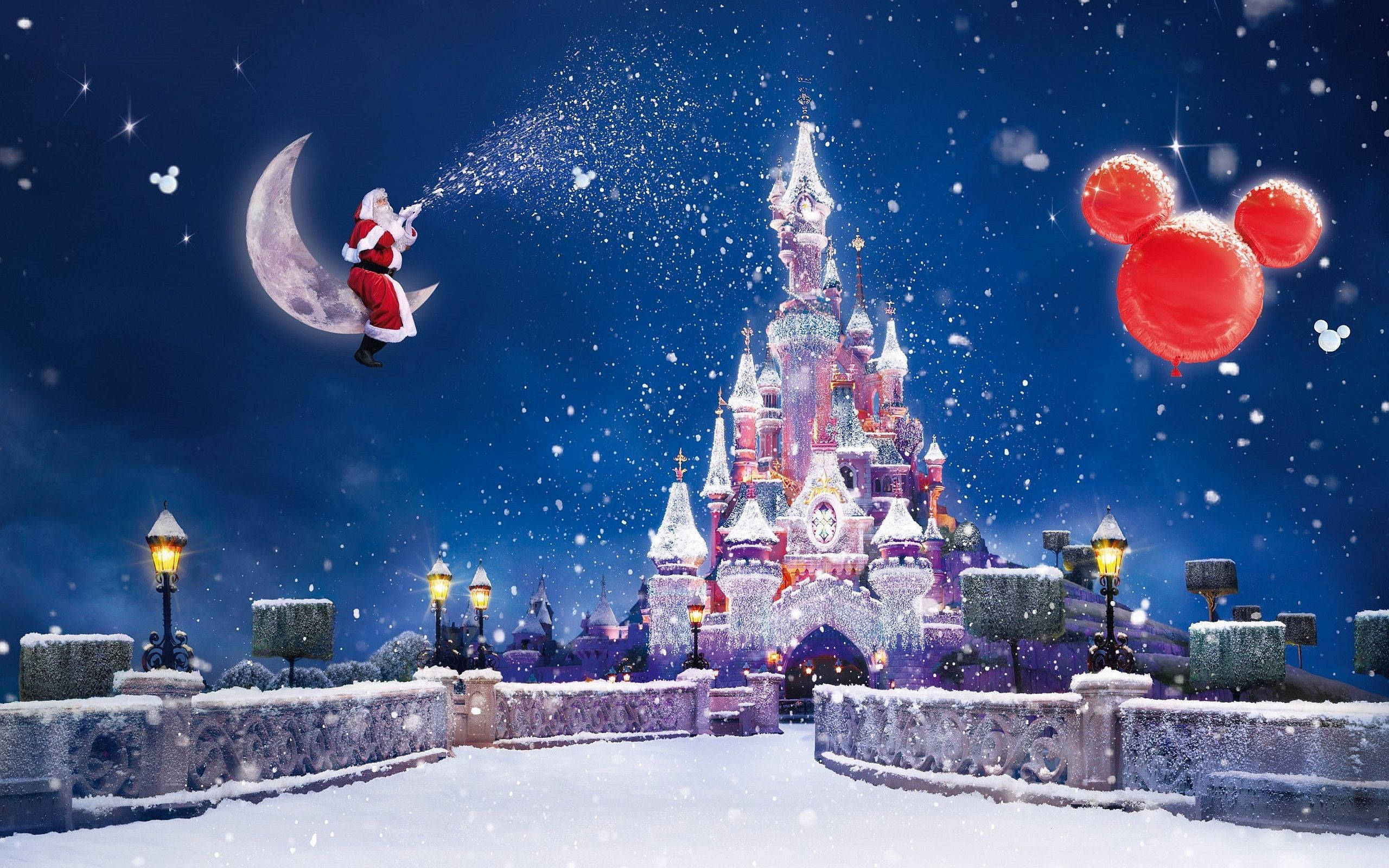 Χριστουγεννιάτικο Desktop Disneyland Παρίσι Ταπετσαρία